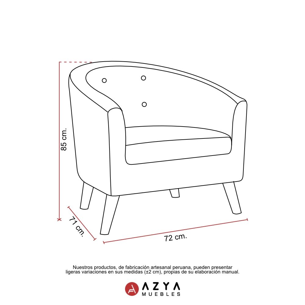 AZYA MUEBLES | SILLÓN PERSONAL DALILA - 3