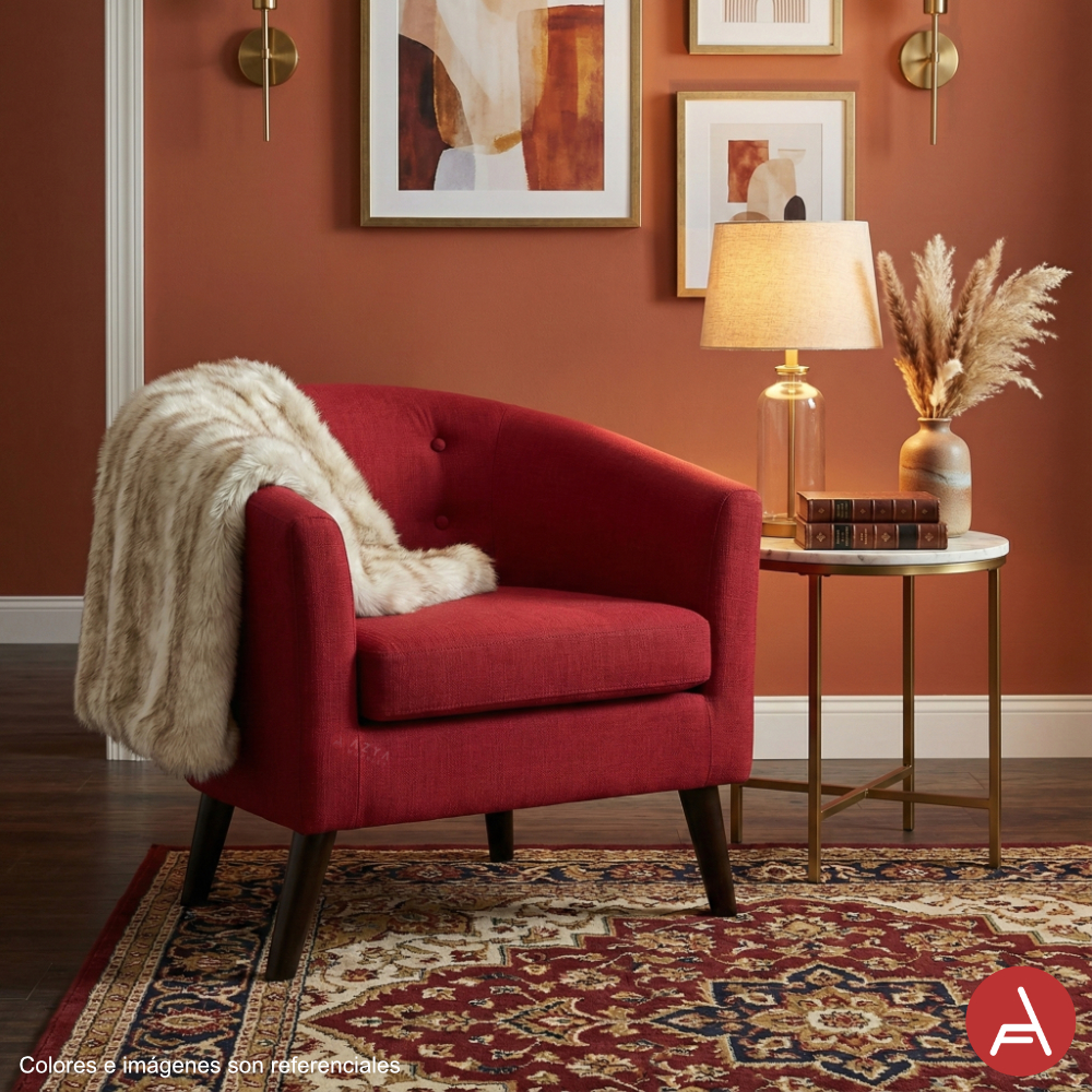 BUTACA AZYA MUEBLES DALILA ROJO - 2