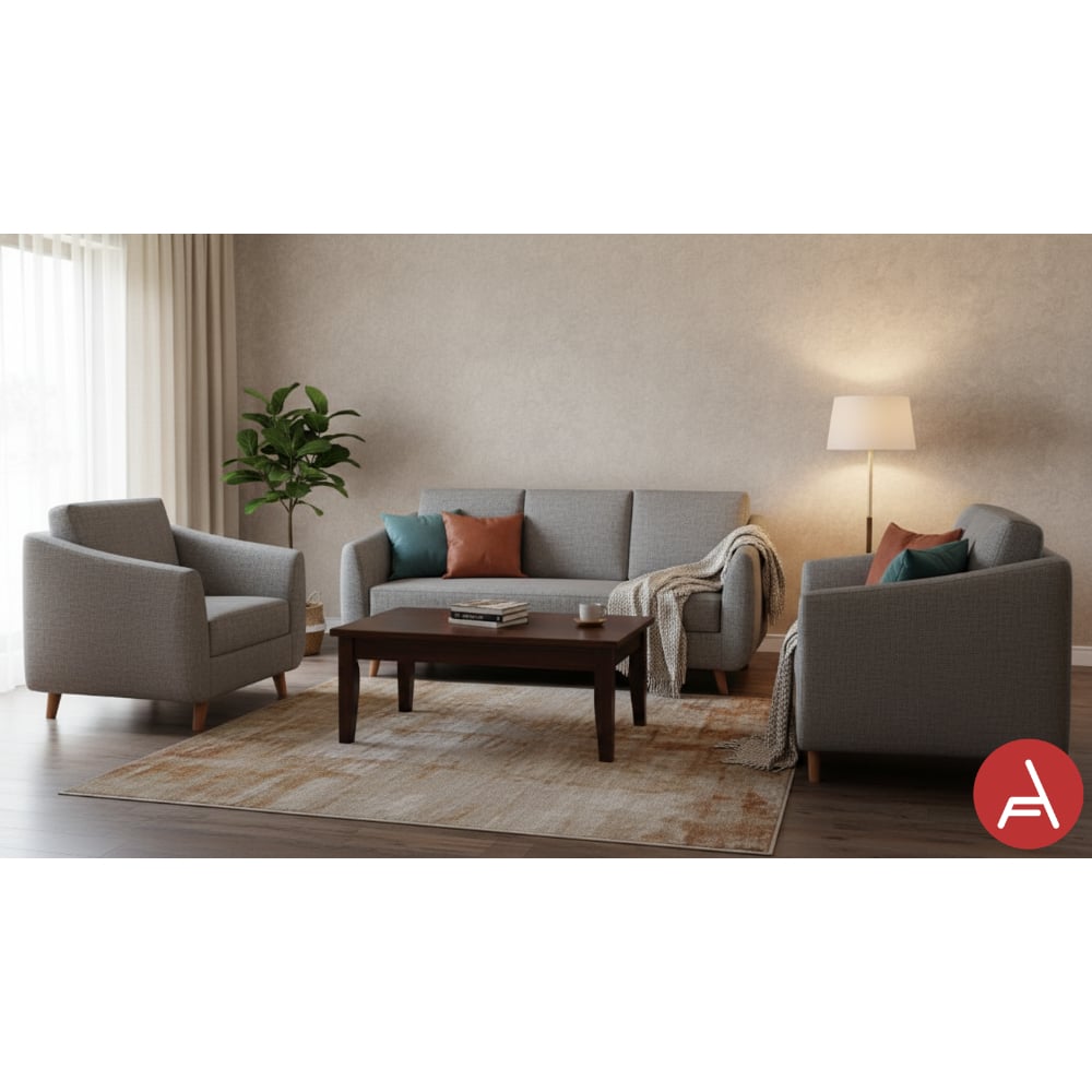 JUEGO SALA AZYA MUEBLES TERCIOPELO 3-2-1 NYZA - 2