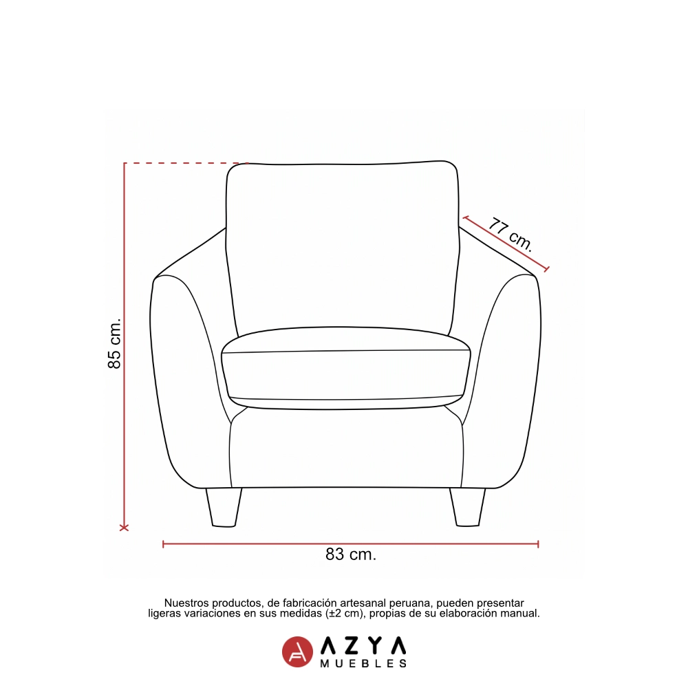 JUEGO SALA AZYA MUEBLES TERCIOPELO 3-2-1 NYZA - 6