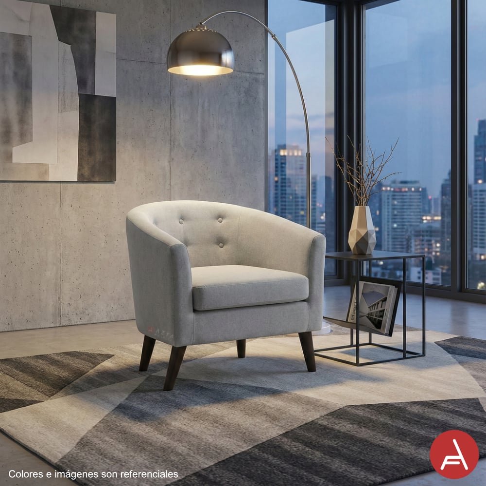 BUTACA AZYA MUEBLES DALILA | GRIS - 2