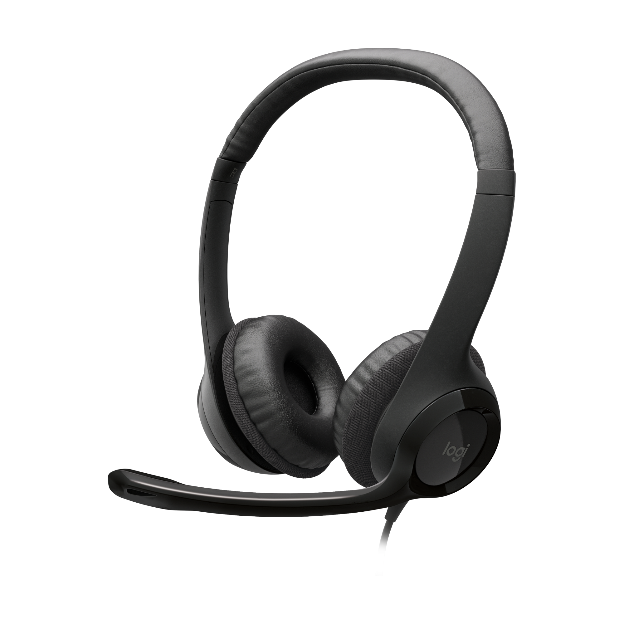 Audífonos con micrófono y cable H390 de Logitech Negro - 1