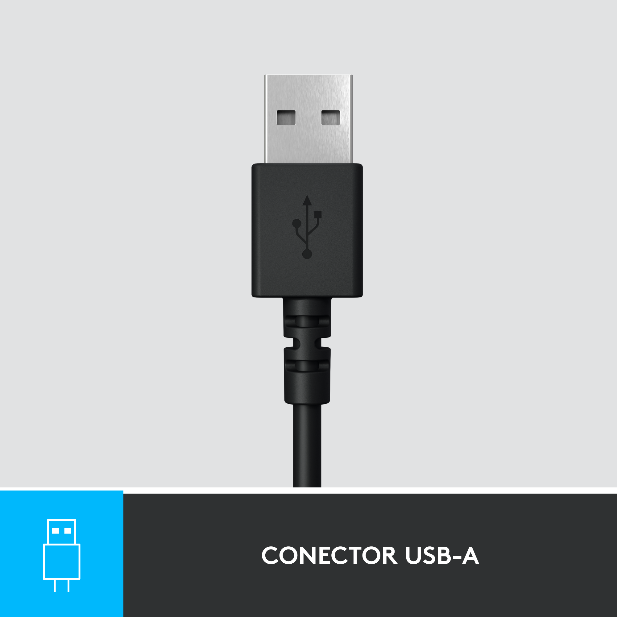 Audífonos con micrófono y cable H390 de Logitech Negro - 5