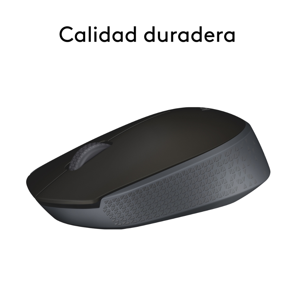 MOUSE LOGITECH INALÁMBRICO M170 NEGRO - 4
