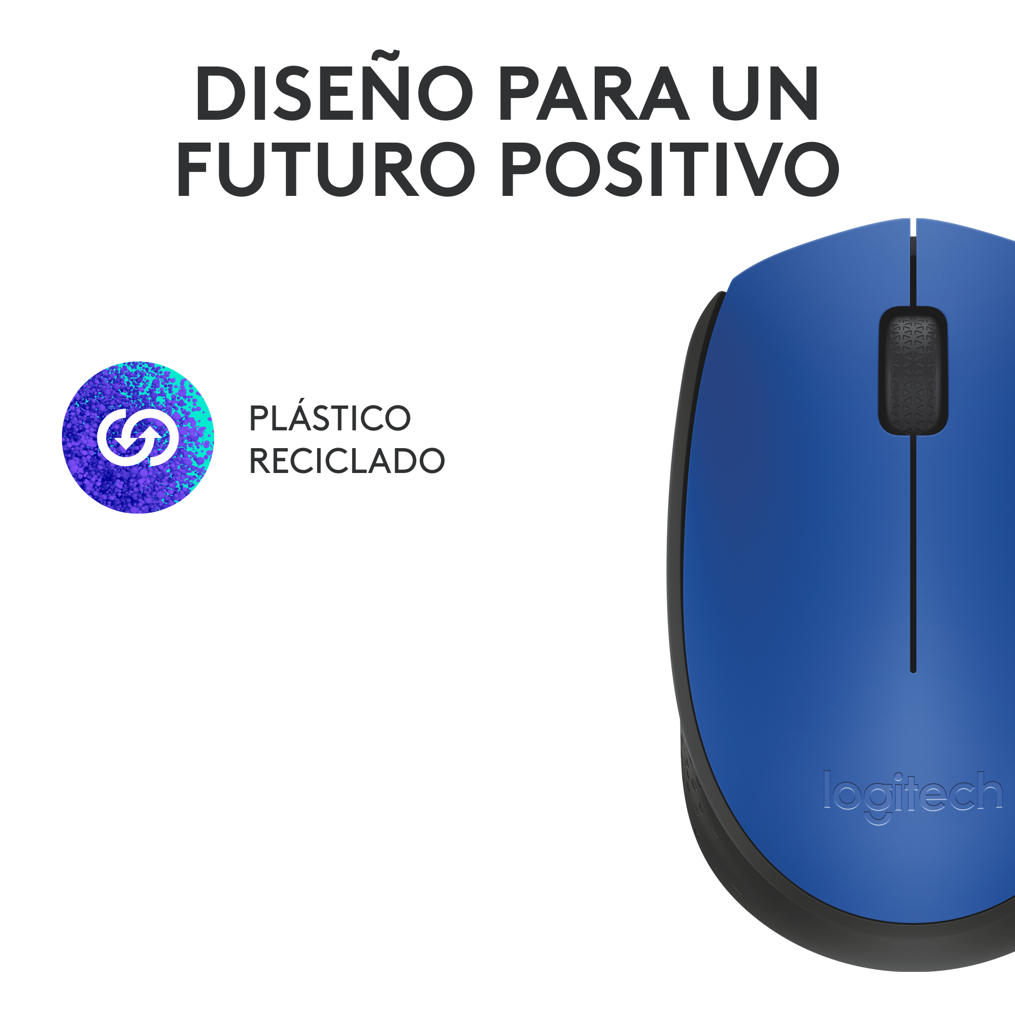 MOUSE INALÁMBRICO LOGITECH M170 AZUL - 8