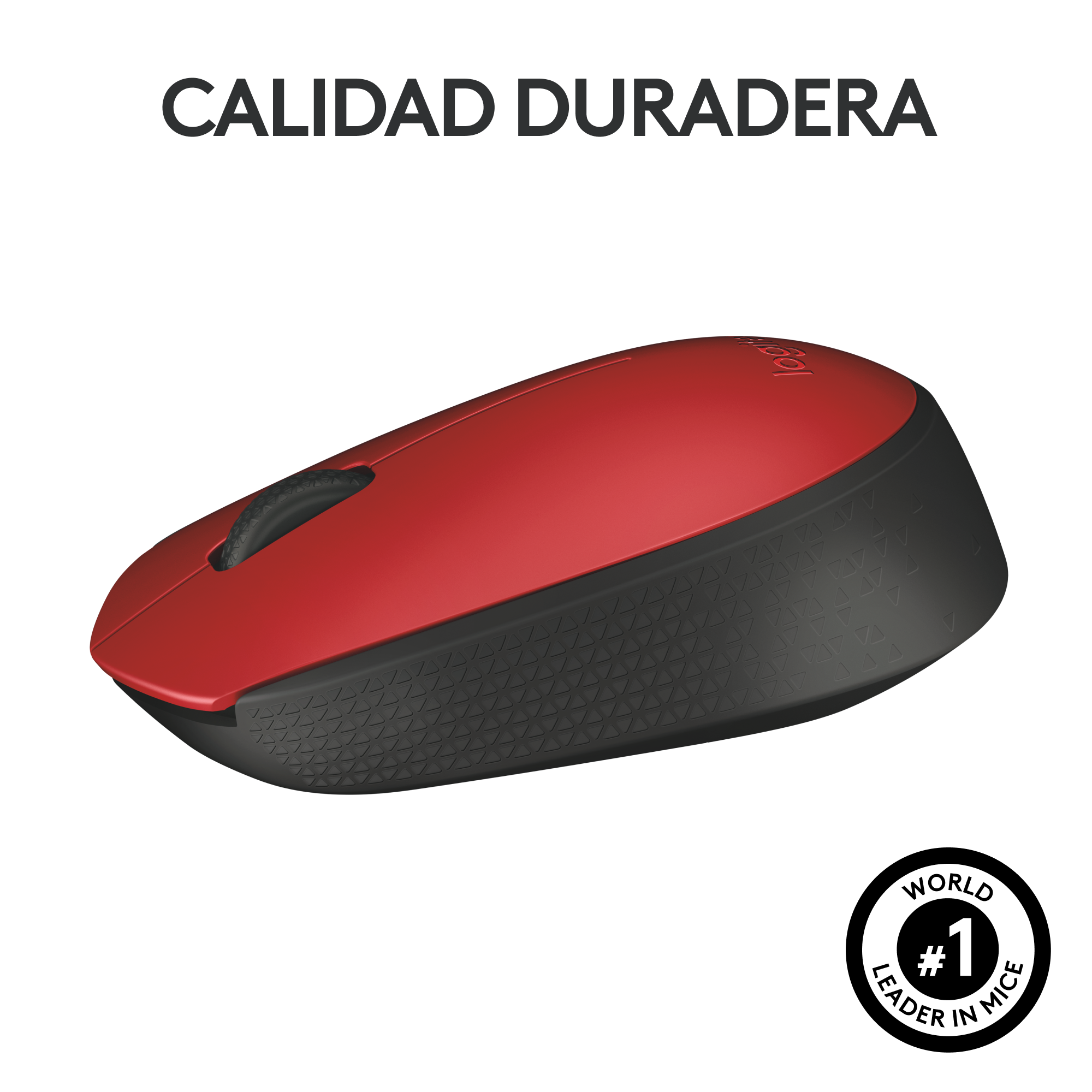 MOUSE LOGITECH INALÁMBRICO M170 ROJO - 4