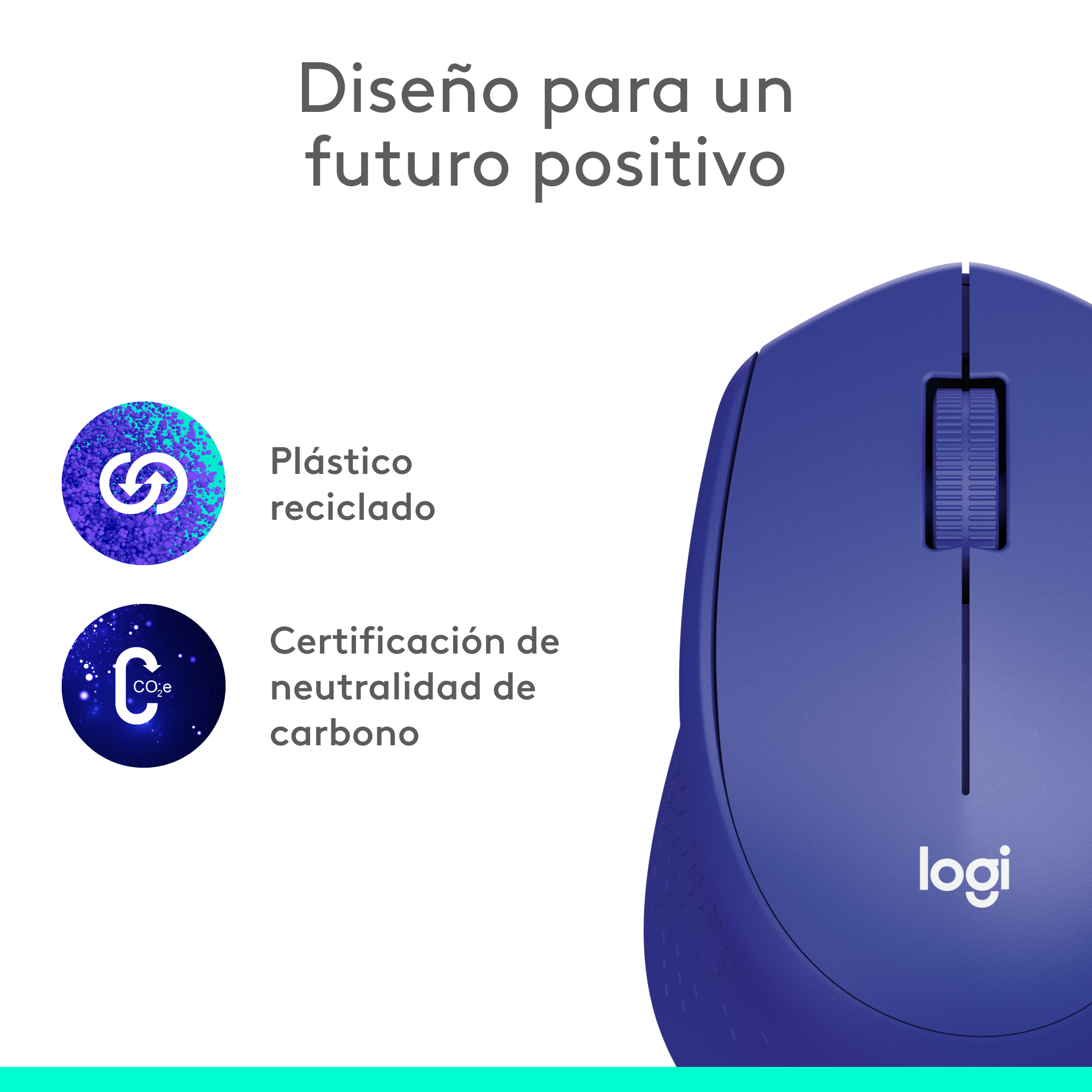 MOUSE INALÁMBRICO LOGITECH M280 BLUE - 8