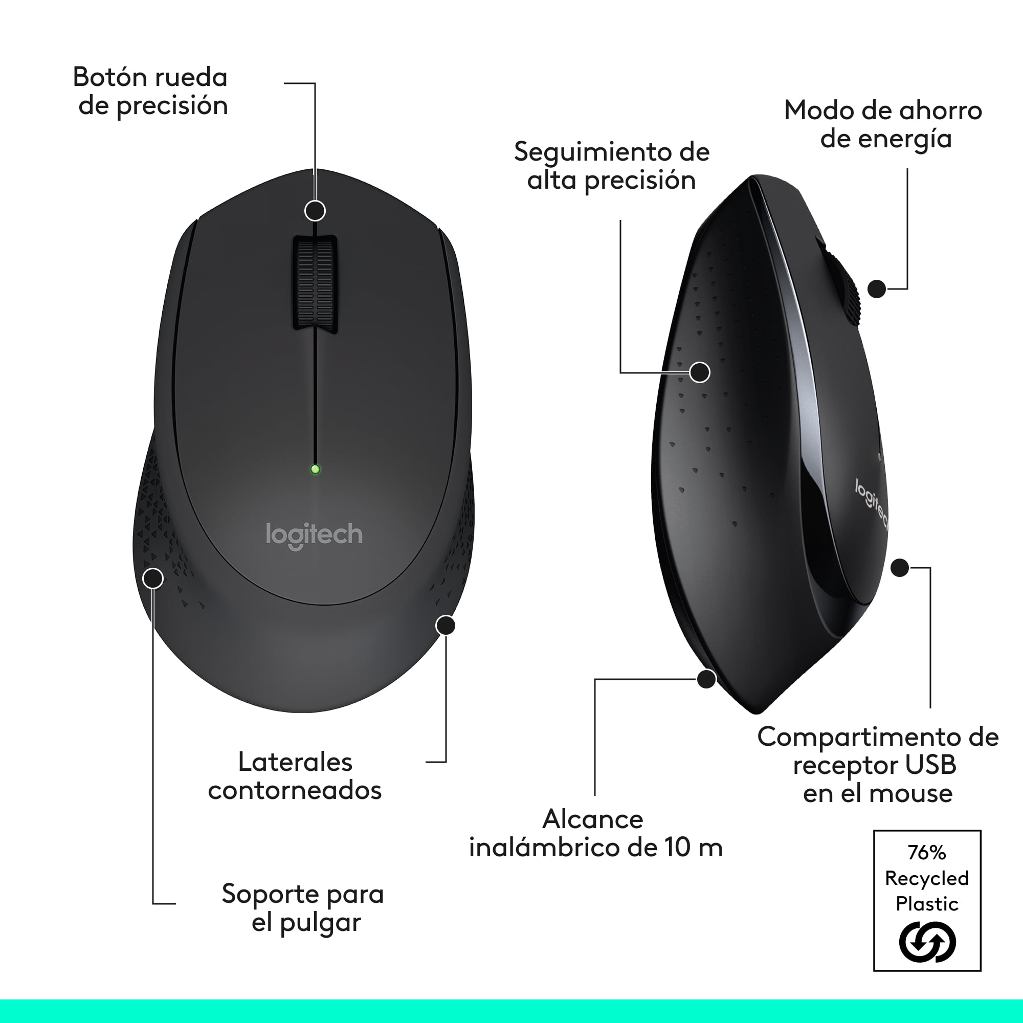 TECLADO LOGITECH + MOUSE INALÁMBRICO MK345 - 7