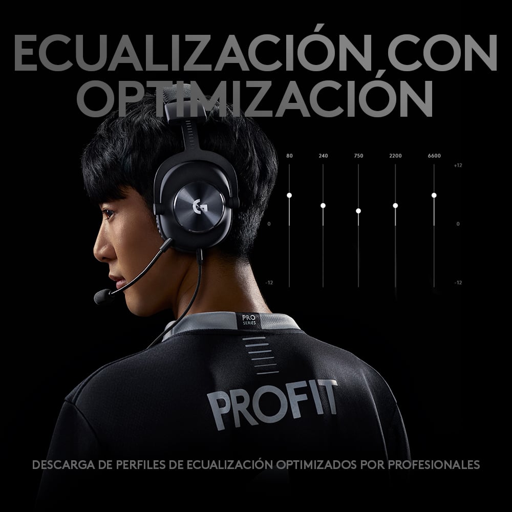 Audífonos con micrófono Logitech G PRO X para gaming Negro - 7