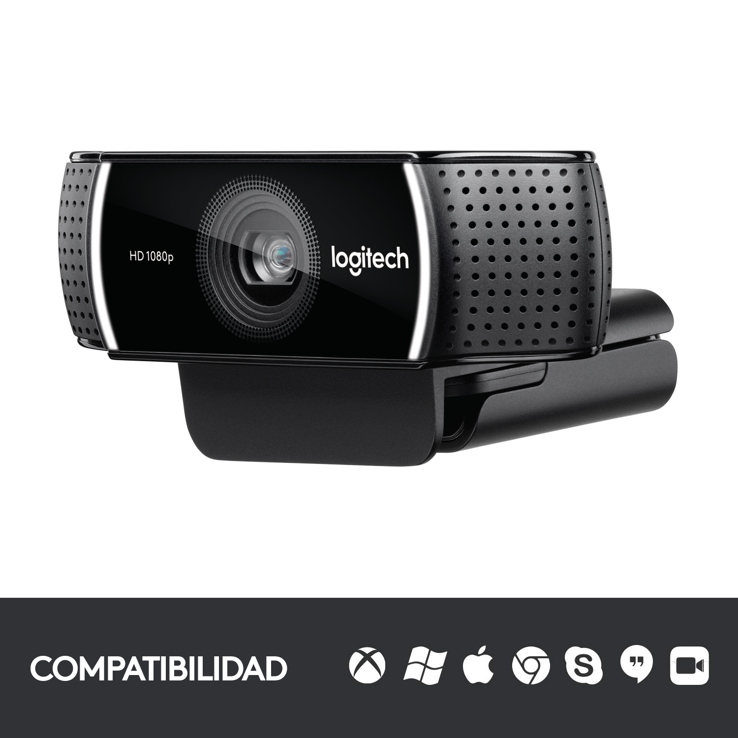 Cámara web Logitech C922 Pro Stream Webcam Negro - 7