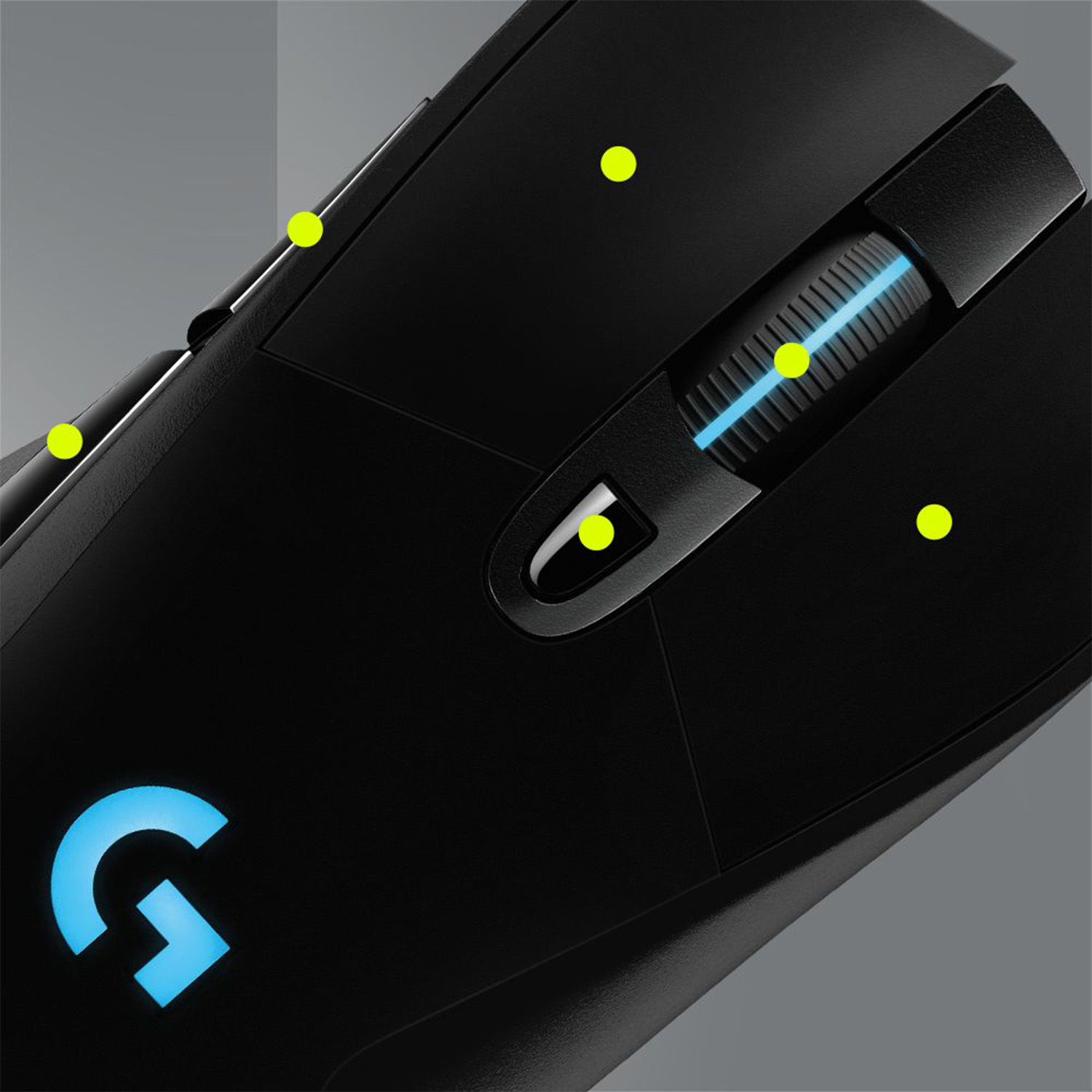 Mouse inalámbrico Logitech® G703 LIGHTSPEED con sensor HERO 25K NEGRO - 4