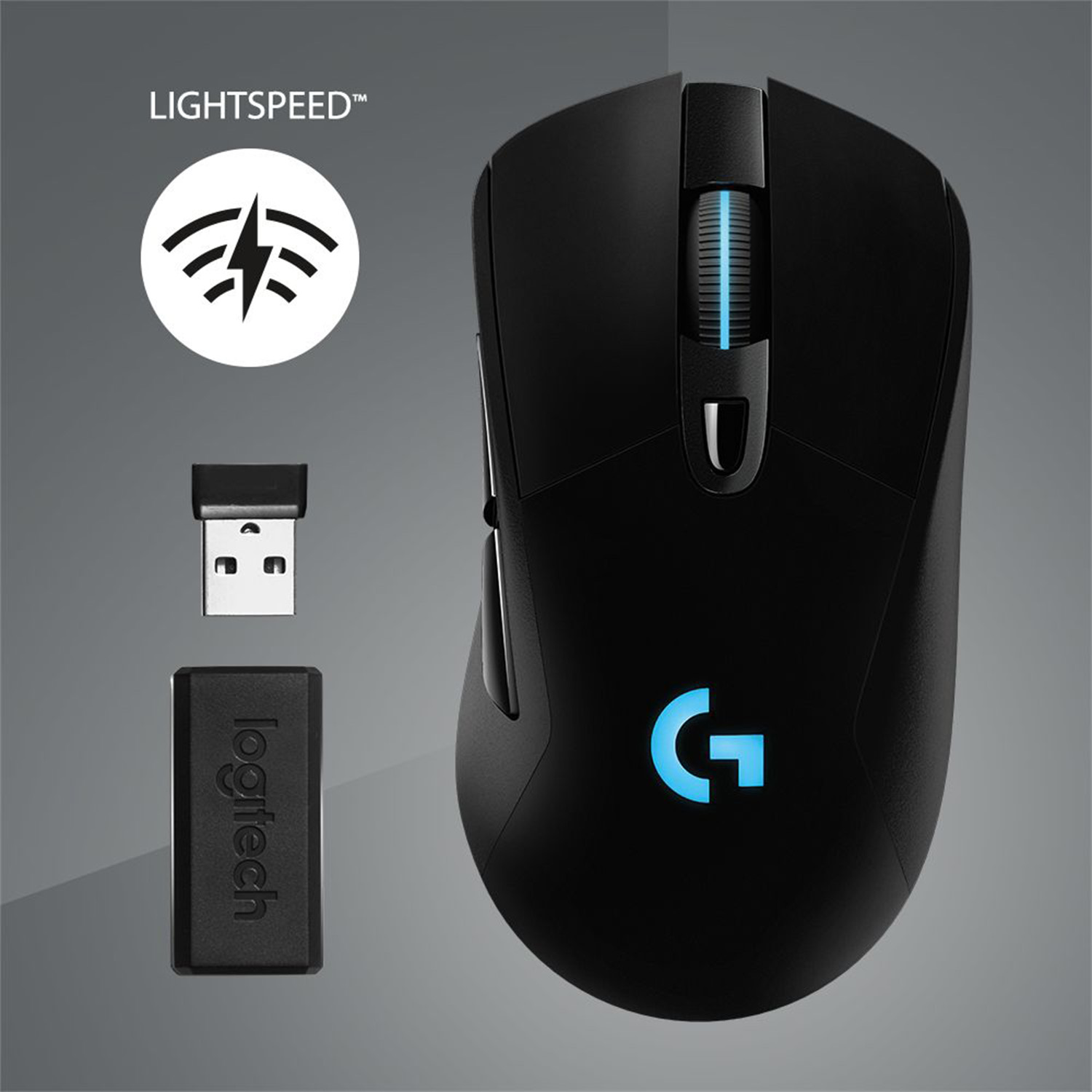 Mouse inalámbrico Logitech® G703 LIGHTSPEED con sensor HERO 25K NEGRO - 6