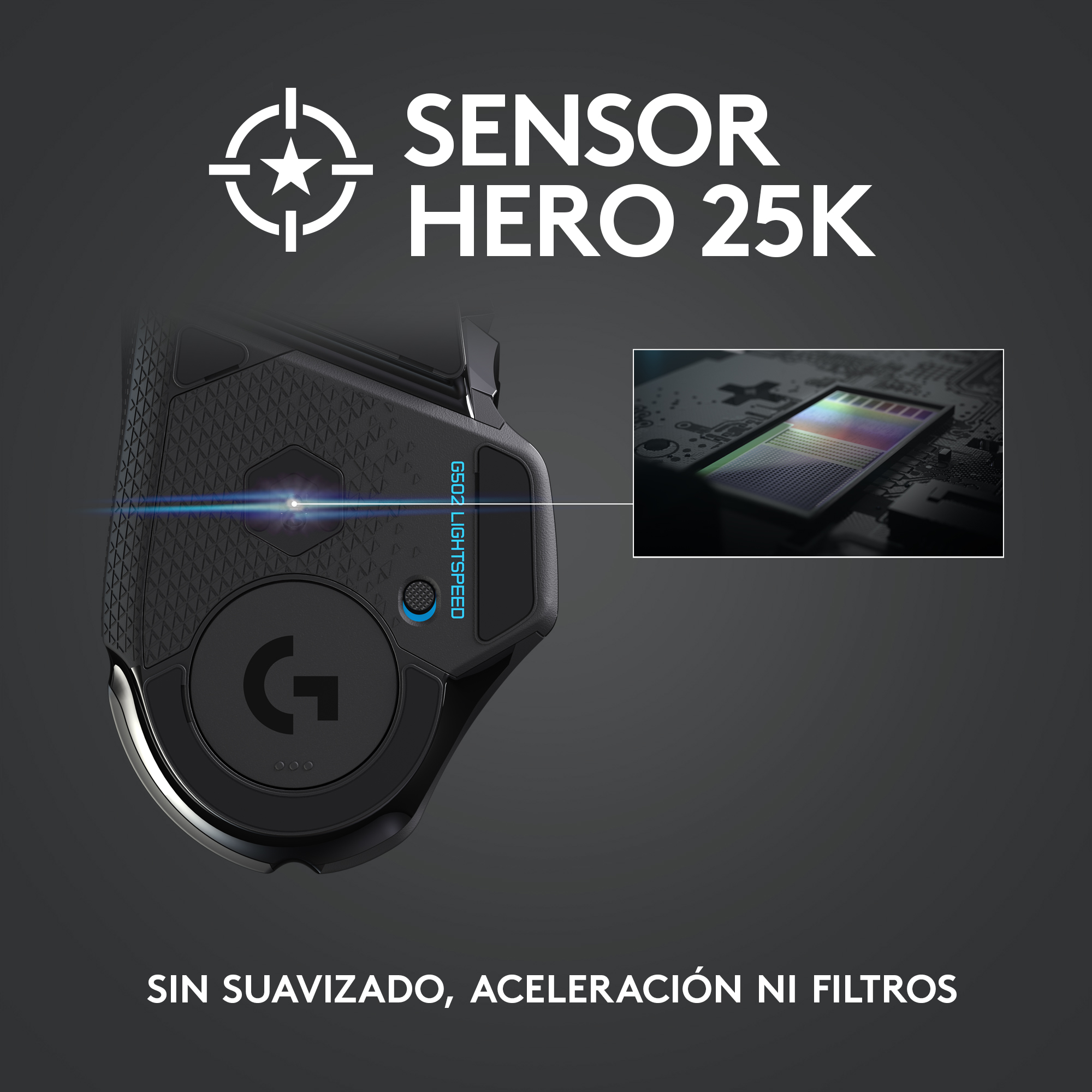 Mouse inalámbrico Logitech G502 LIGHTSPEED para gaming Negro - 2