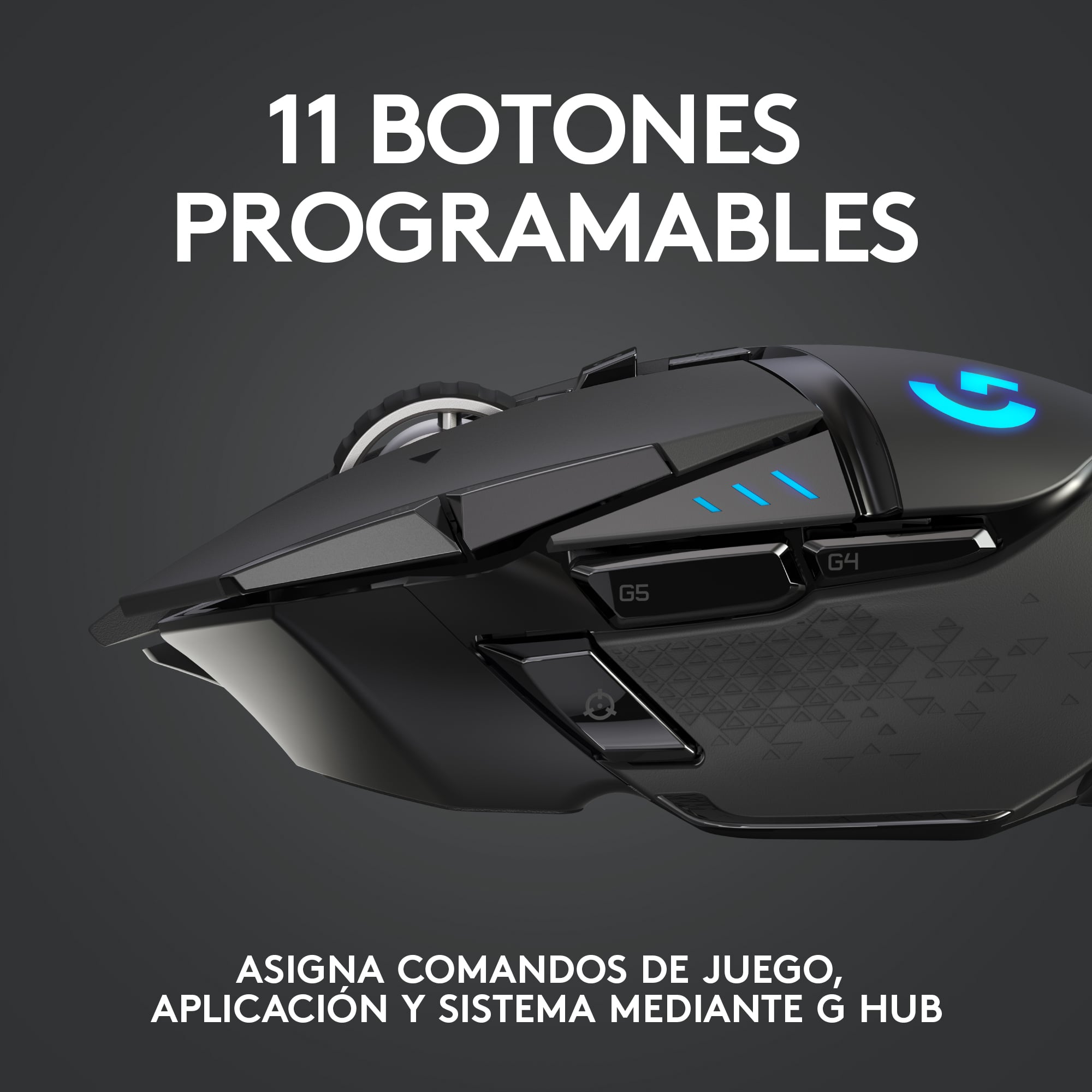 Mouse inalámbrico Logitech G502 LIGHTSPEED para gaming Negro - 3