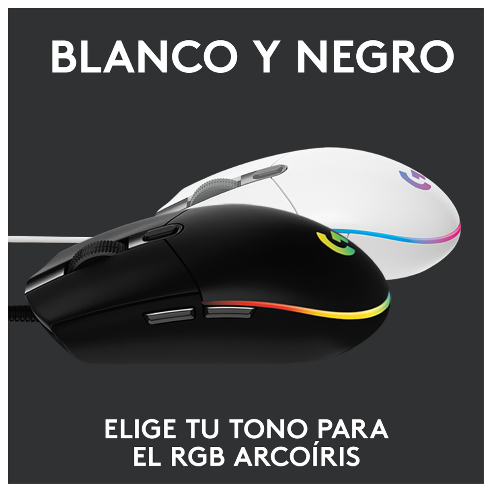 MOUSE LOGITECH G203 RGB WHITE - 6