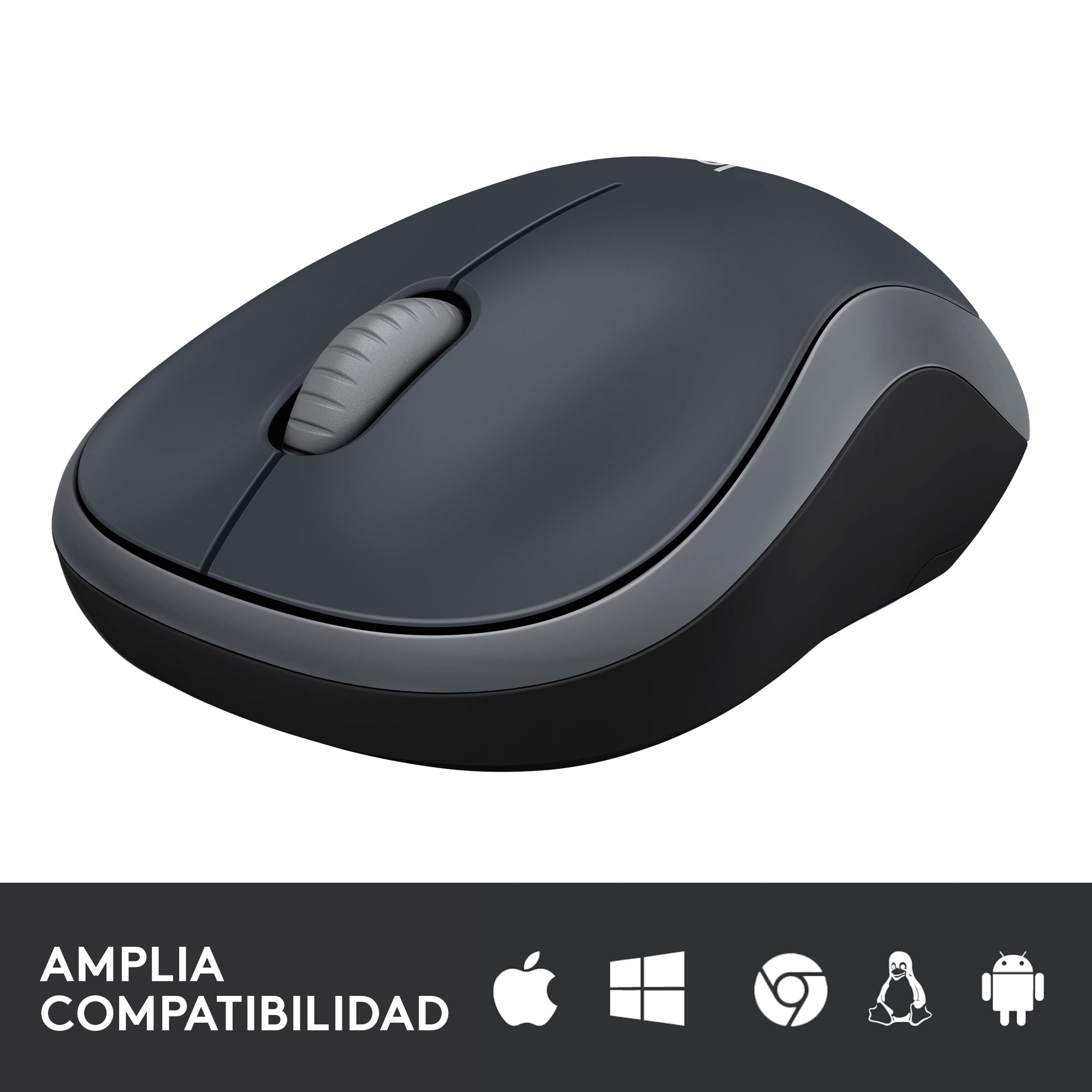 MOUSE LOGITECH INALÁMBRICO M185 GREY - 4