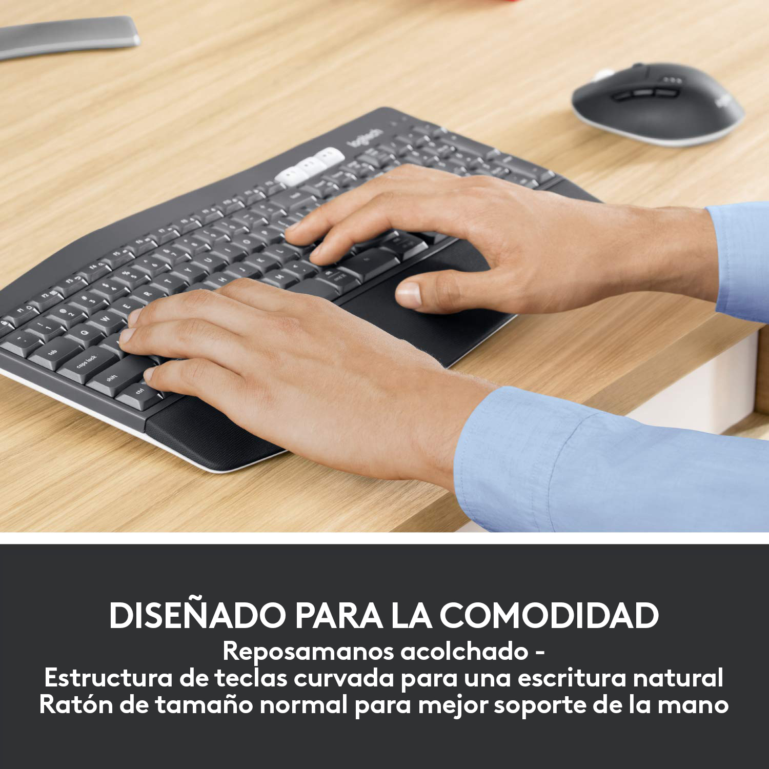 Combo teclado y mouse inalámbrico Logitech MK850 Negro - 2