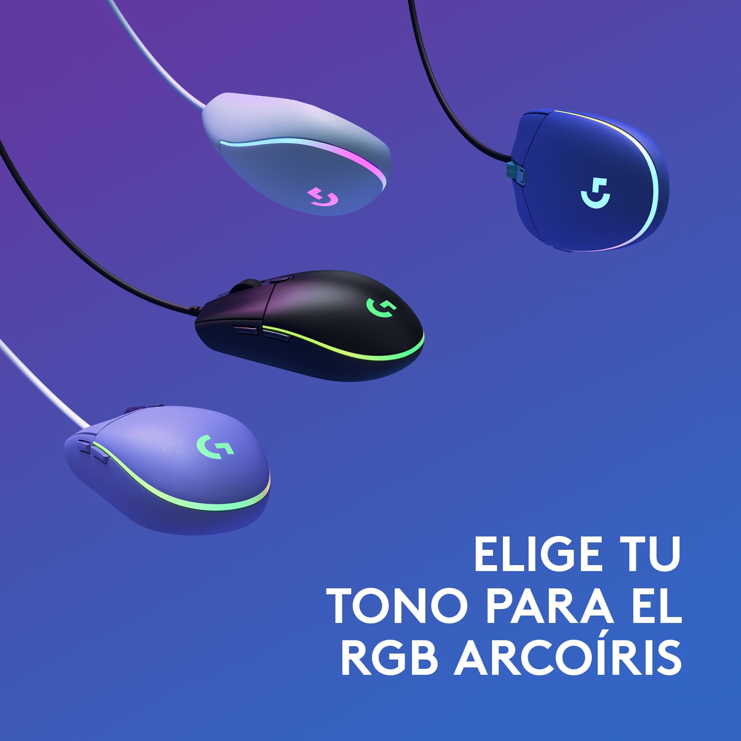 Mouse Logitech G203 LIGHTSYNC para Gaming Lila - 6