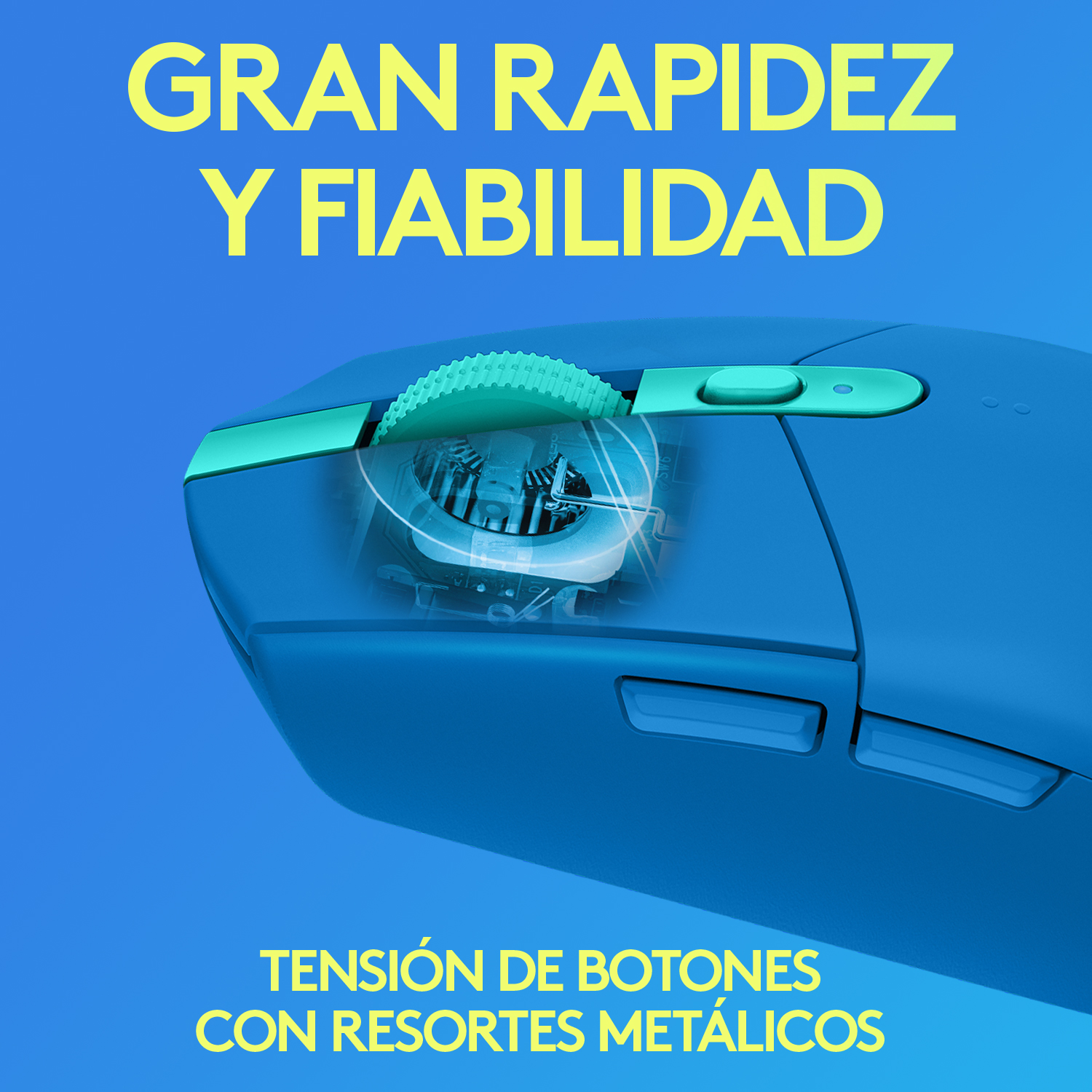 Mouse inalámbrico Logitech G305 LIGHTSPEED para gaming Azul - 6
