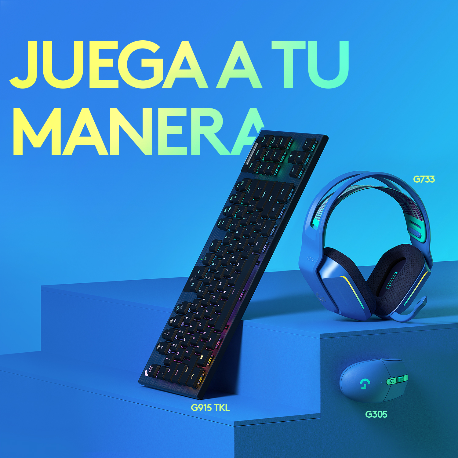 Mouse inalámbrico Logitech G305 LIGHTSPEED para gaming Azul - 7