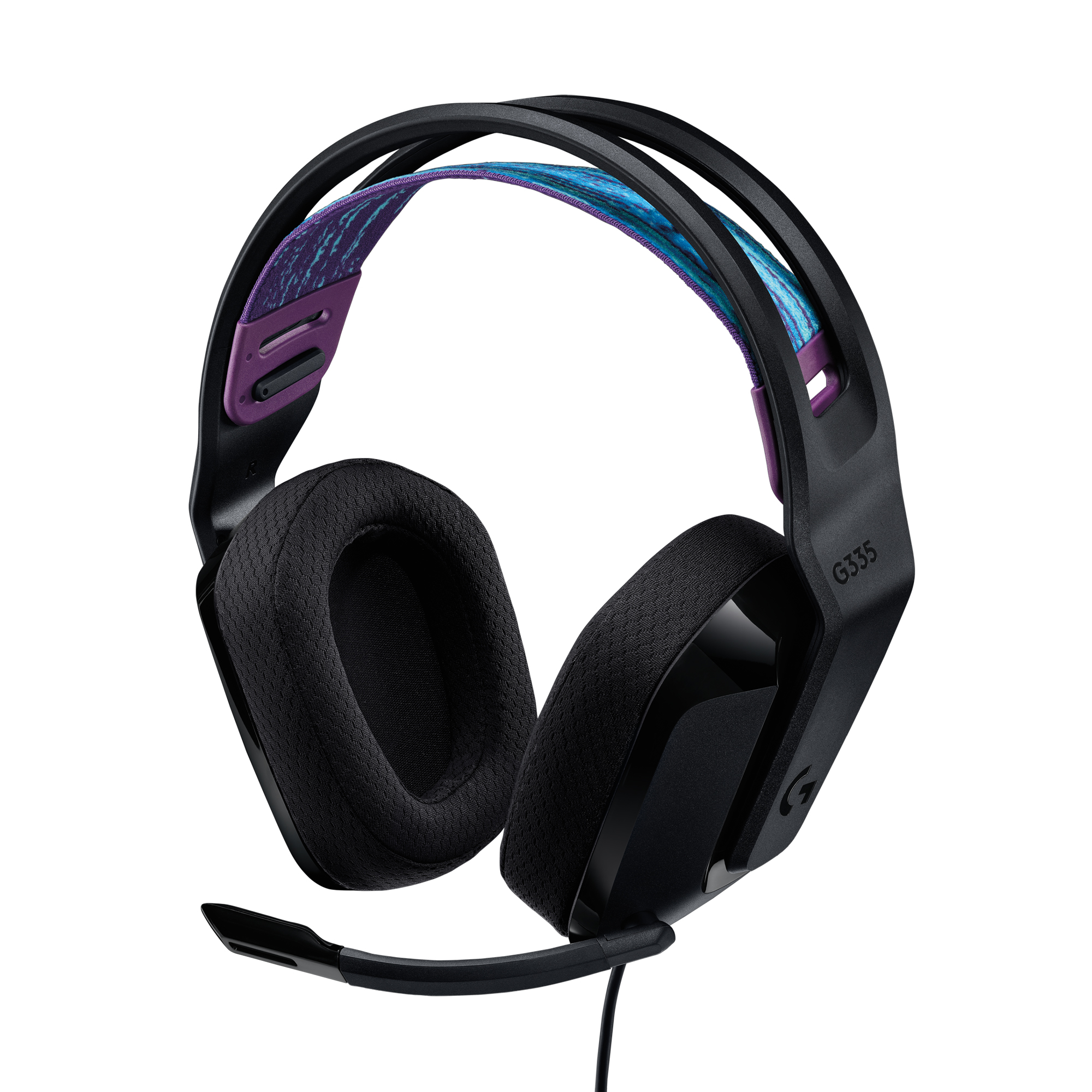 Audífonos G335 con micrófono y cable para gaming Negro - 1