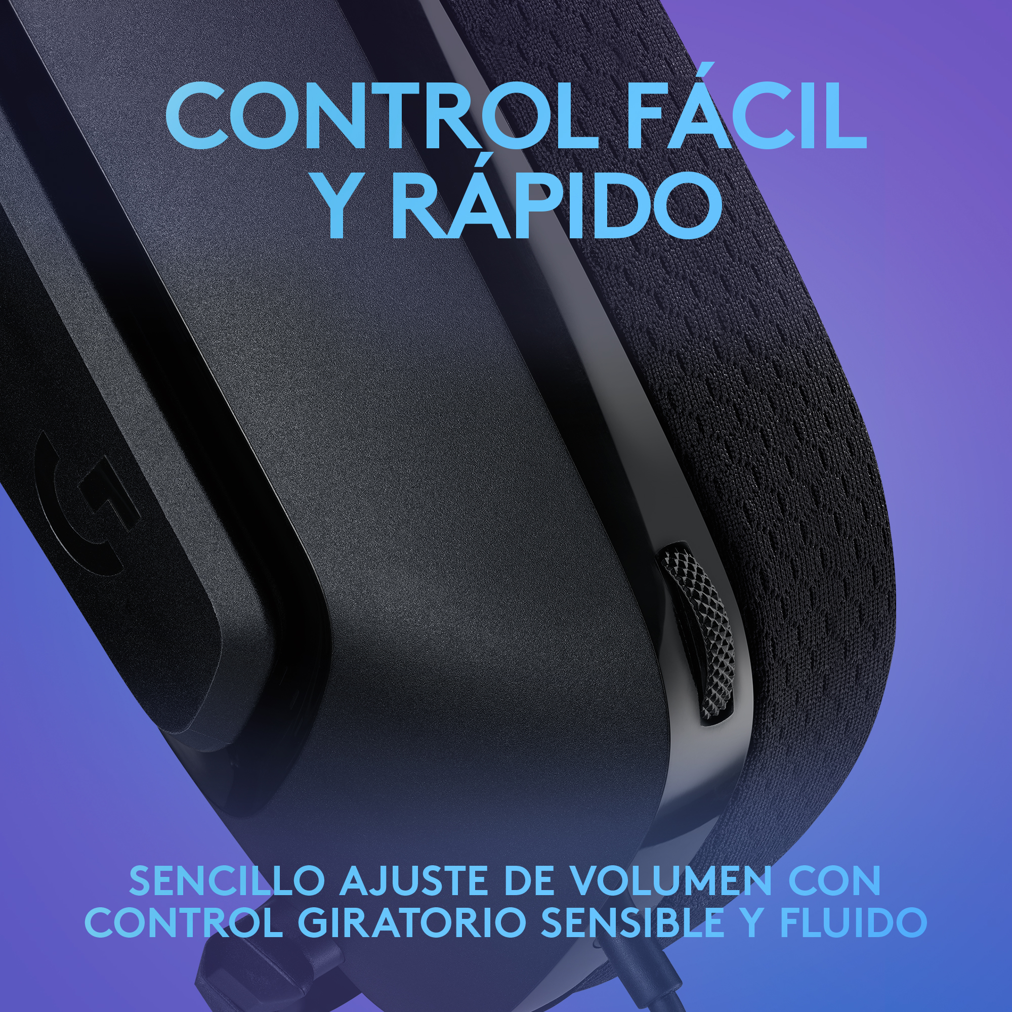 Audífonos G335 con micrófono y cable para gaming Negro - 3