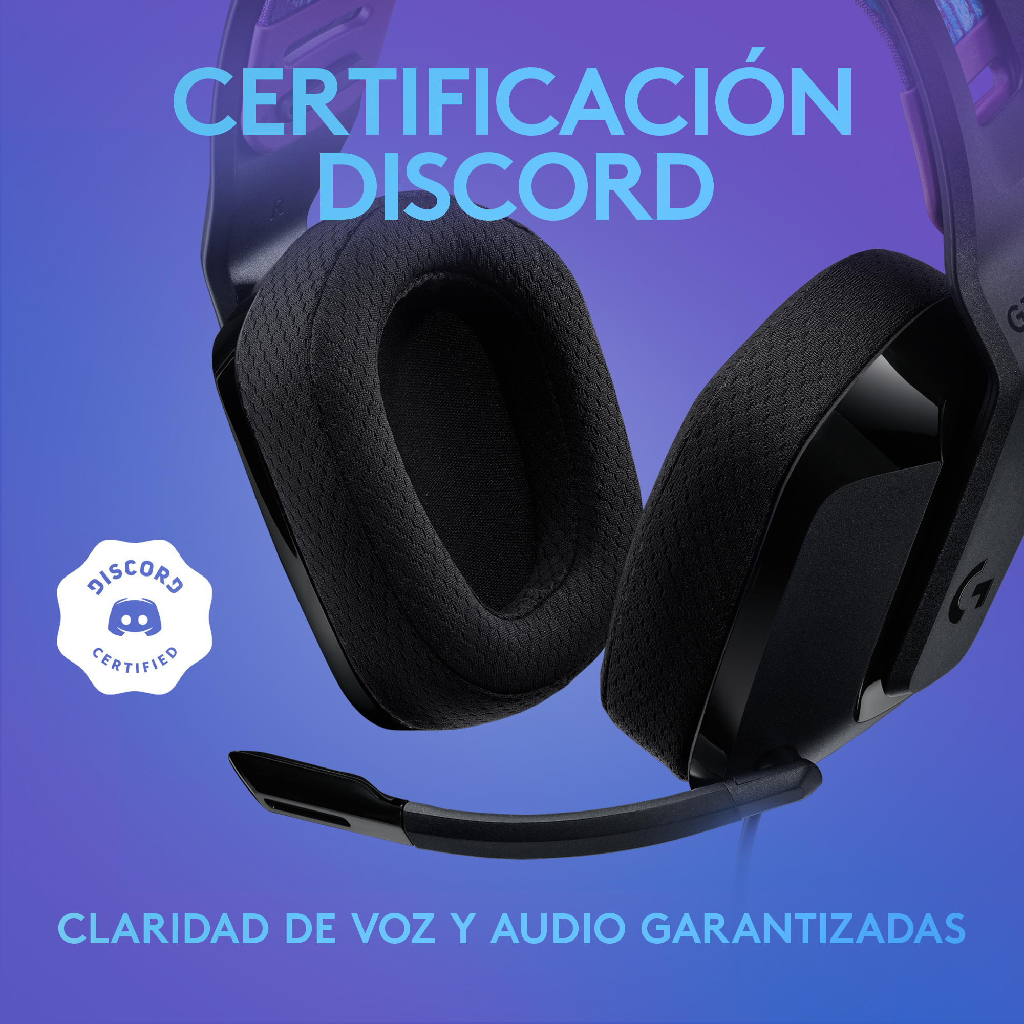 Audífonos G335 con micrófono y cable para gaming Negro - 8