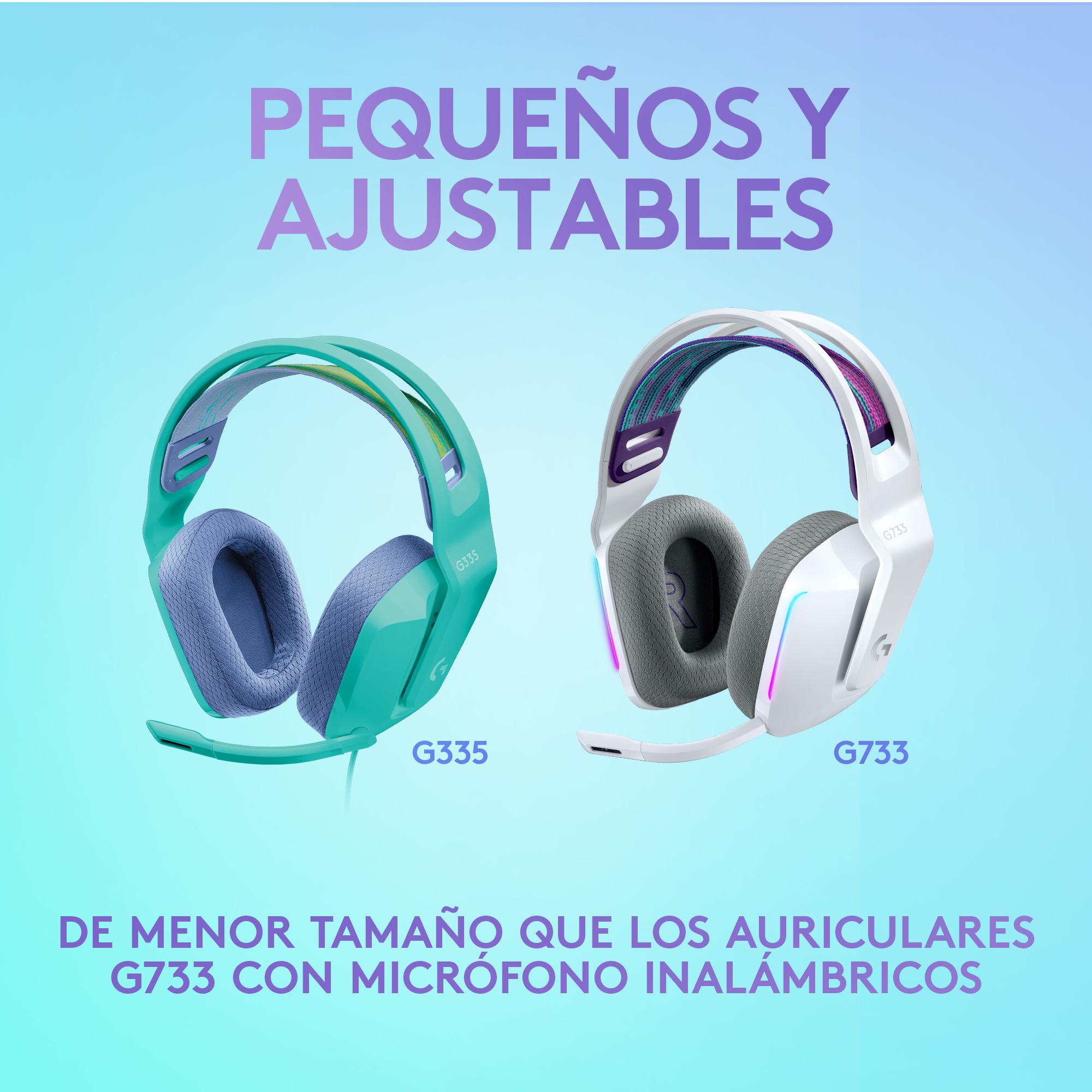 AUDÍFONOS LOGITECH G G335MINT CON MICROFONO G335 MINT - 10