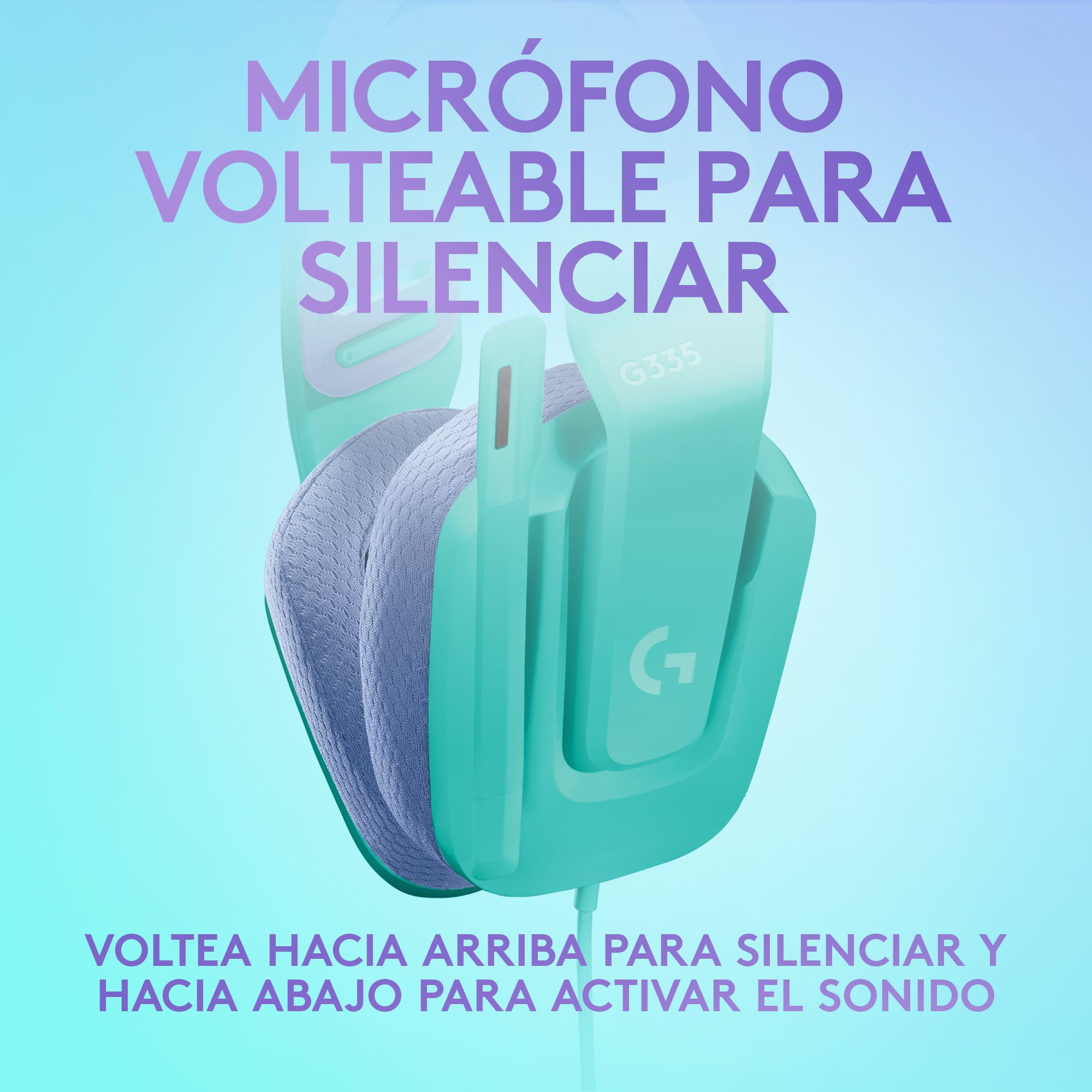 AUDÍFONOS LOGITECH G G335MINT CON MICROFONO G335 MINT - 4