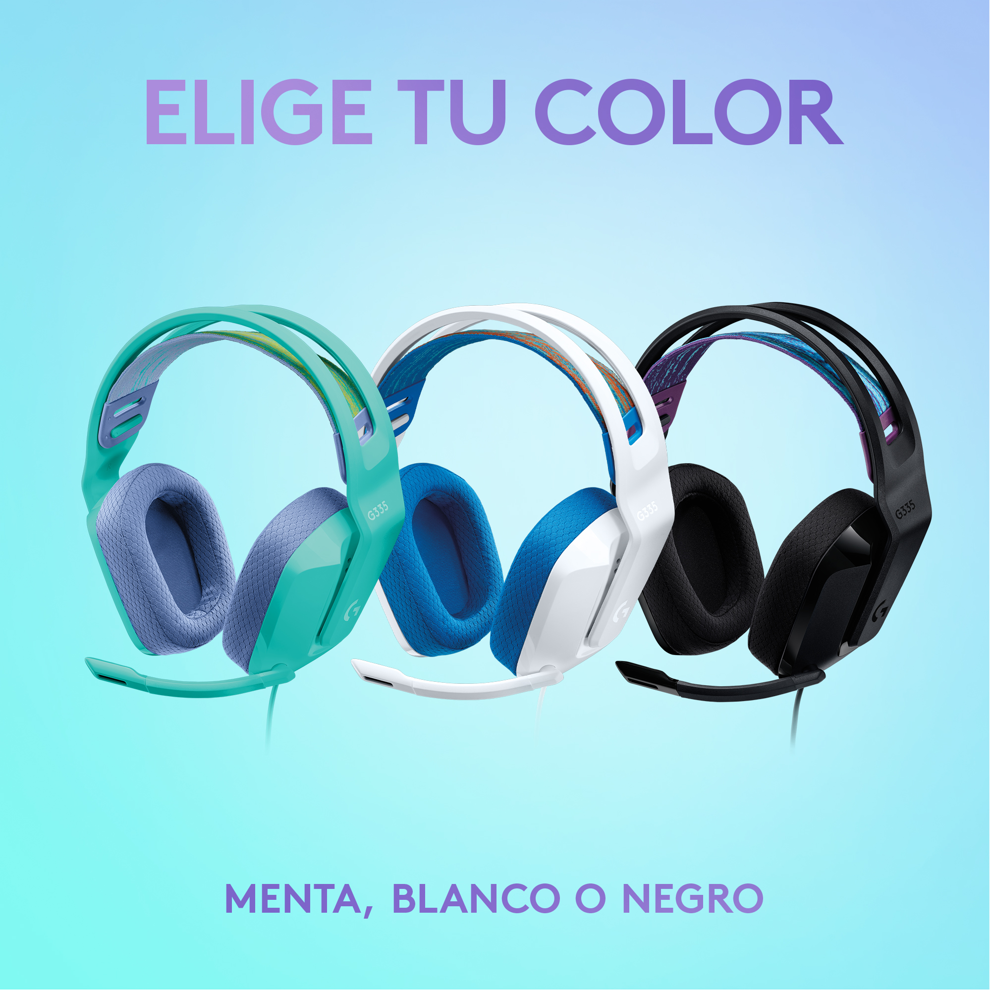 AUDÍFONOS LOGITECH G G335MINT CON MICROFONO G335 MINT - 6