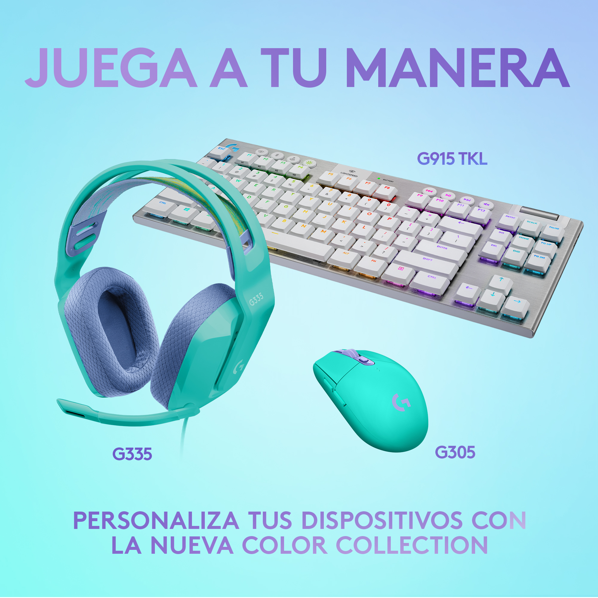 AUDÍFONOS LOGITECH G G335MINT CON MICROFONO G335 MINT - 7