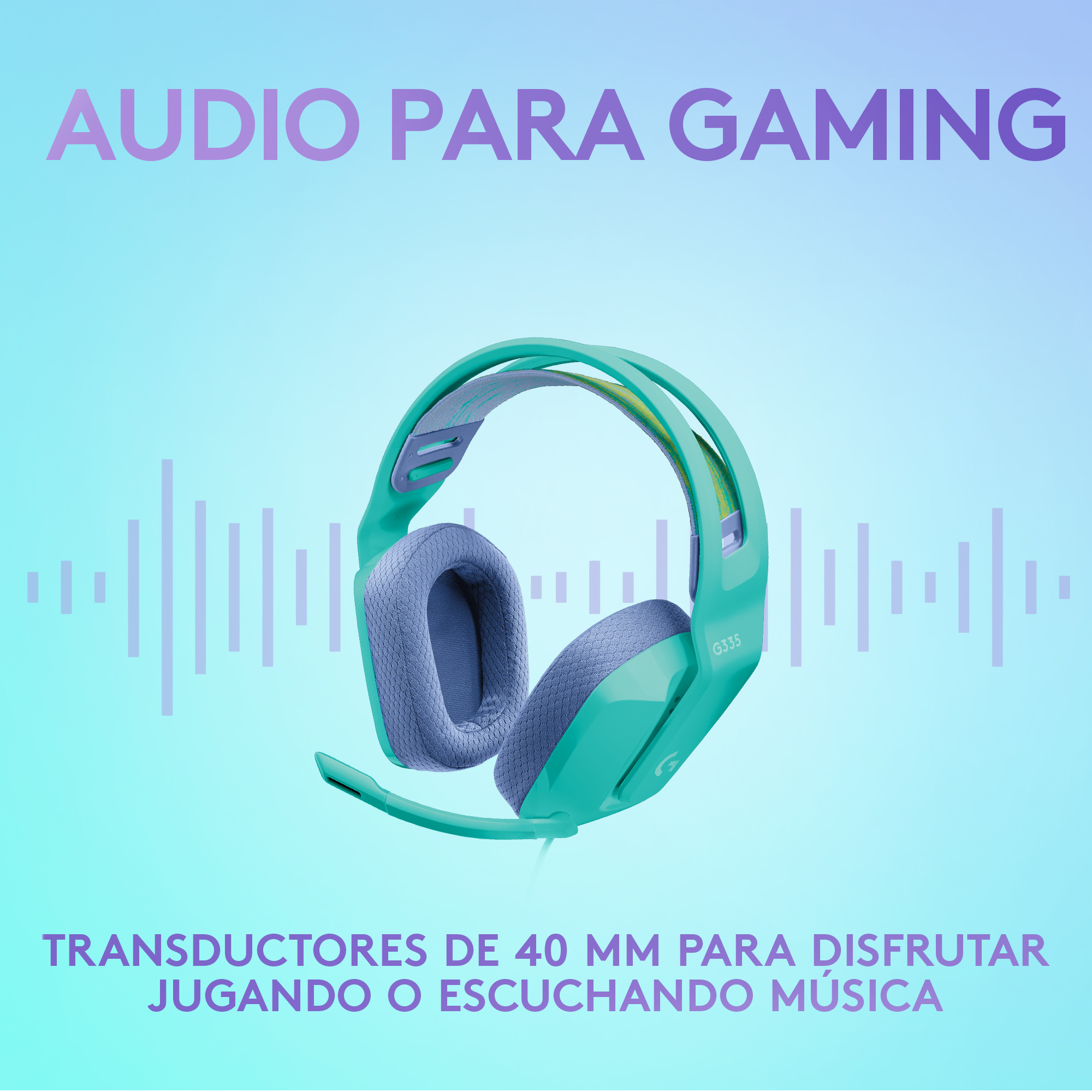 AUDÍFONOS LOGITECH G G335MINT CON MICROFONO G335 MINT - 9
