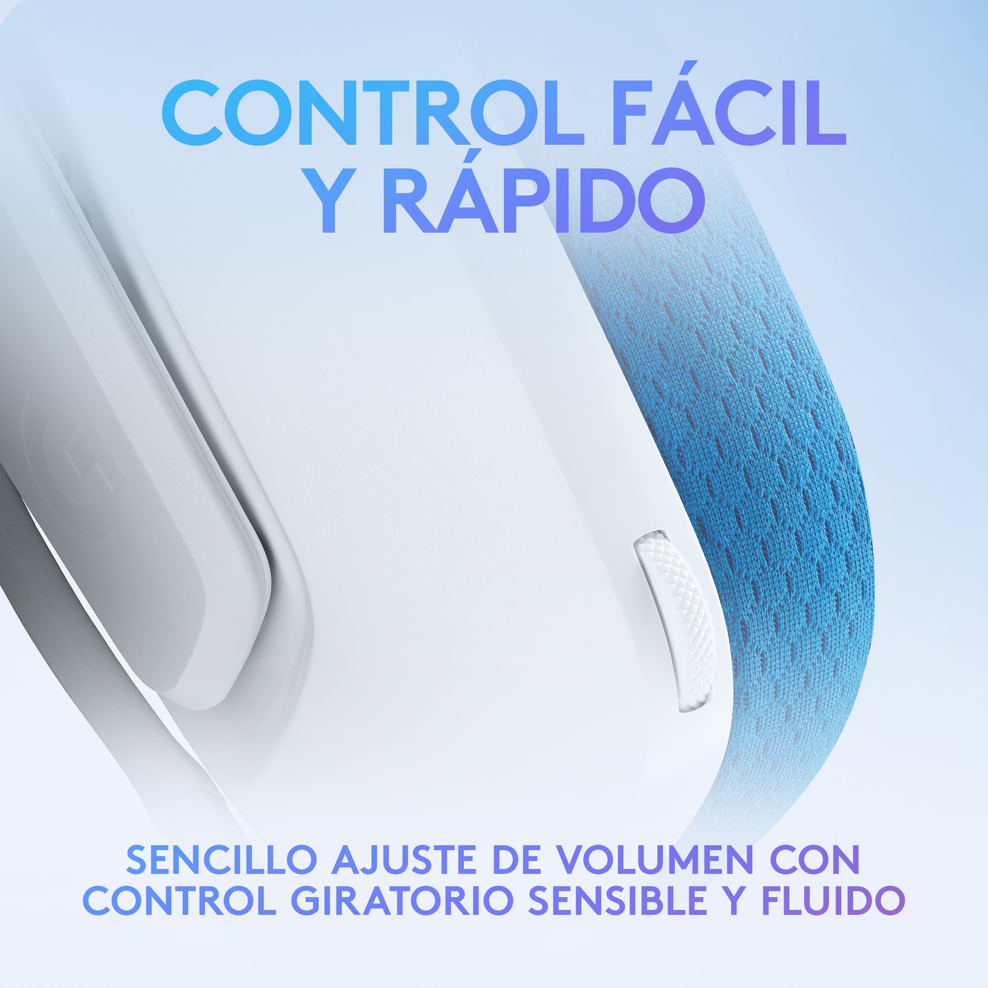 Audífonos G335 con micrófono y cable para gaming Blanco - 3