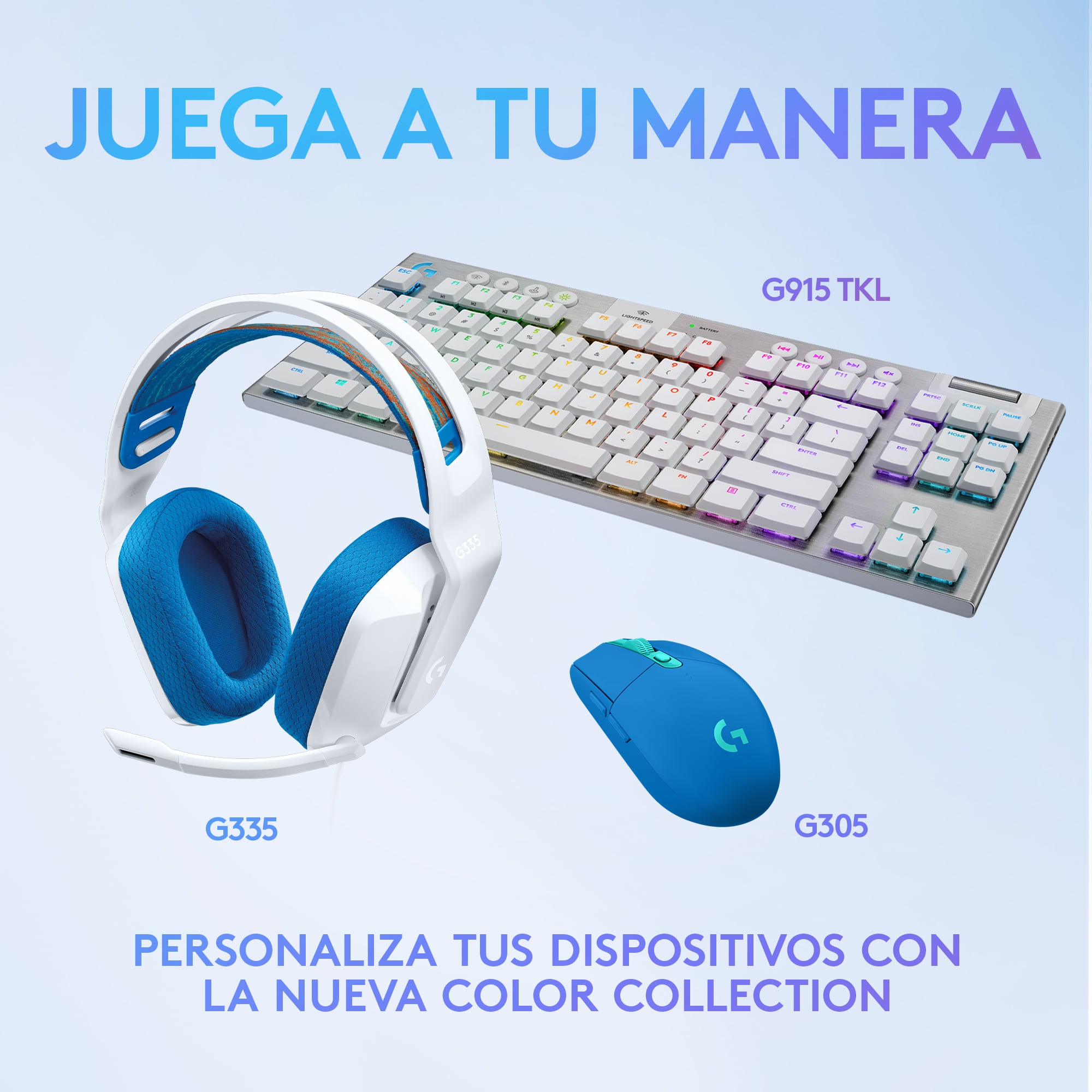 Audífonos G335 con micrófono y cable para gaming Blanco - 7