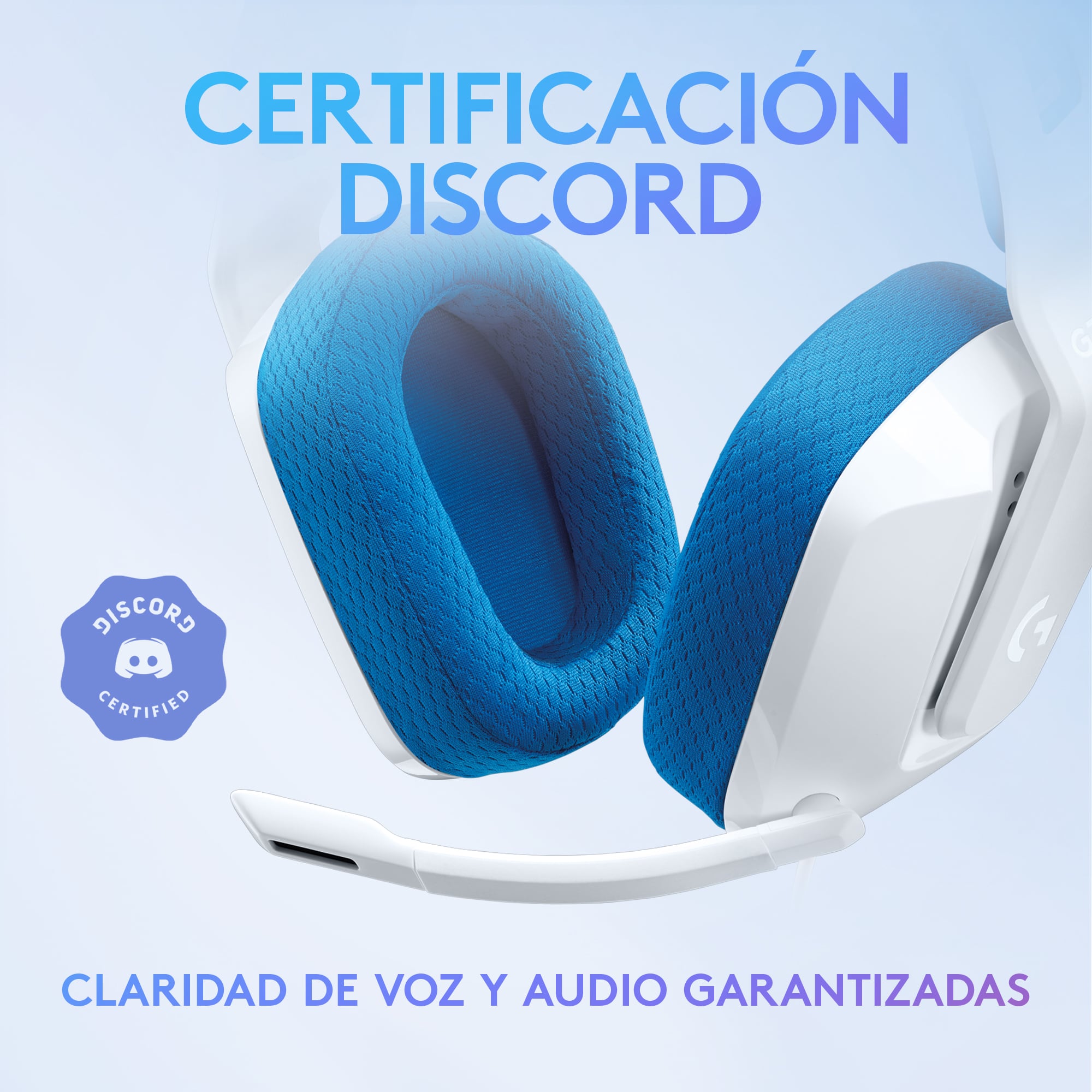 Audífonos G335 con micrófono y cable para gaming Blanco - 8