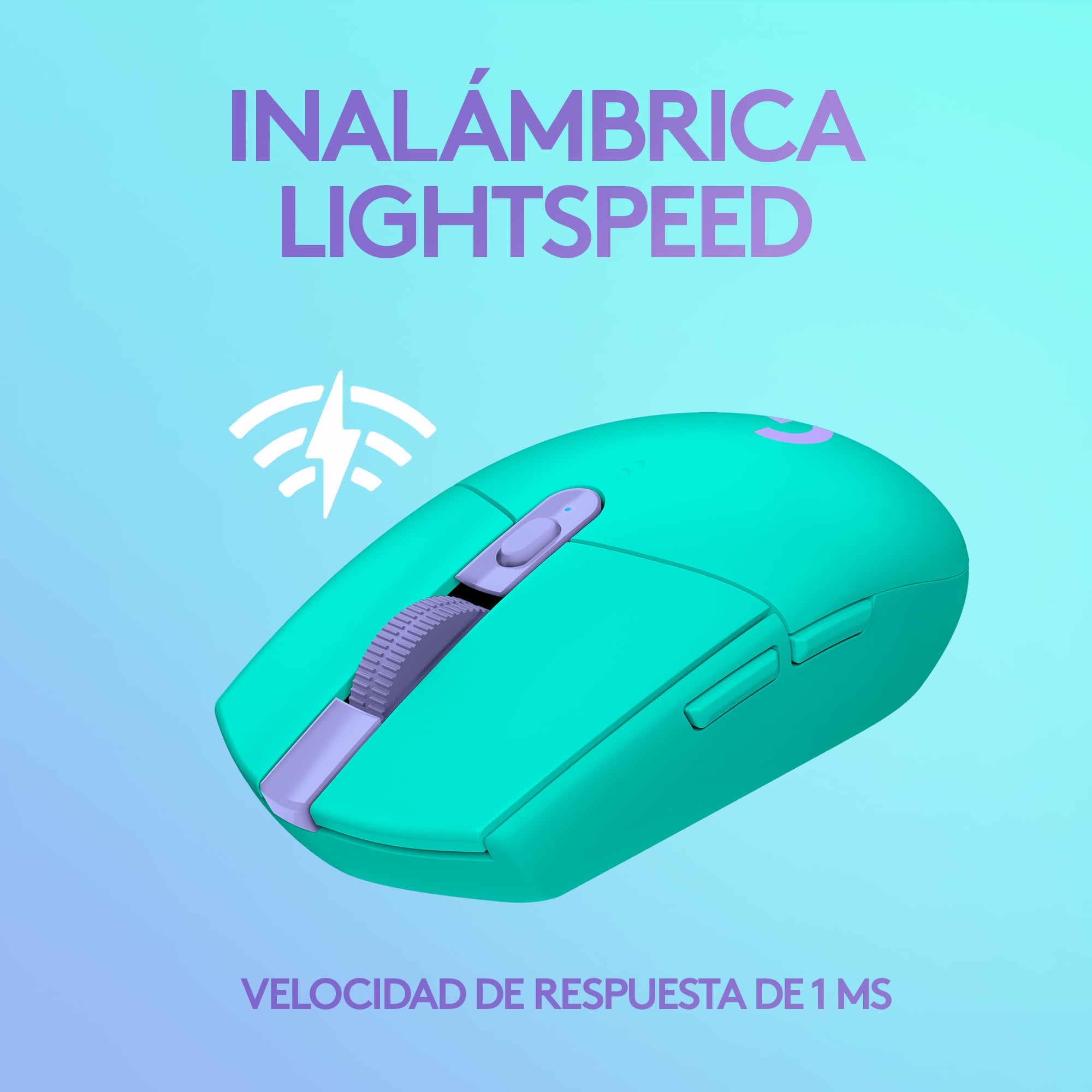 Mouse inalámbrico Logitech G305 LIGHTSPEED para gaming Mint - 2
