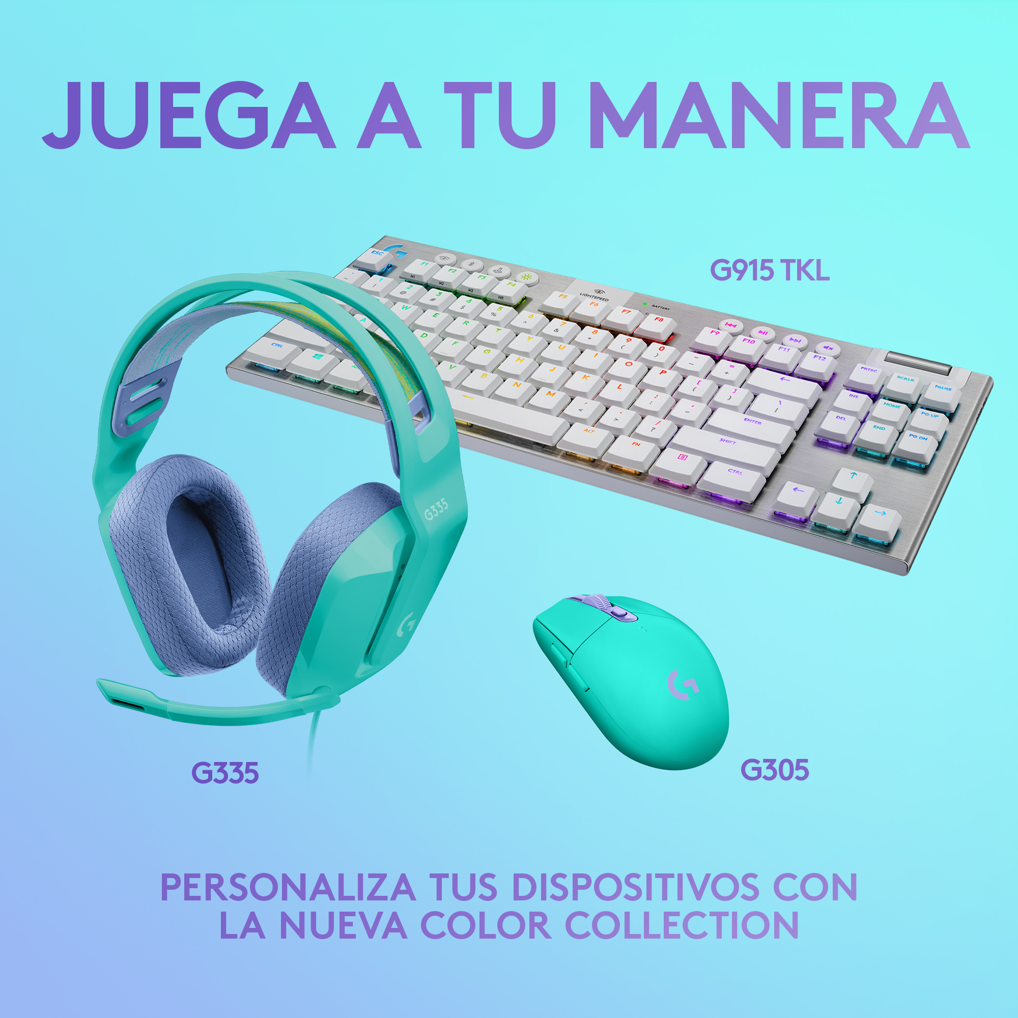 Mouse inalámbrico Logitech G305 LIGHTSPEED para gaming Mint - 6