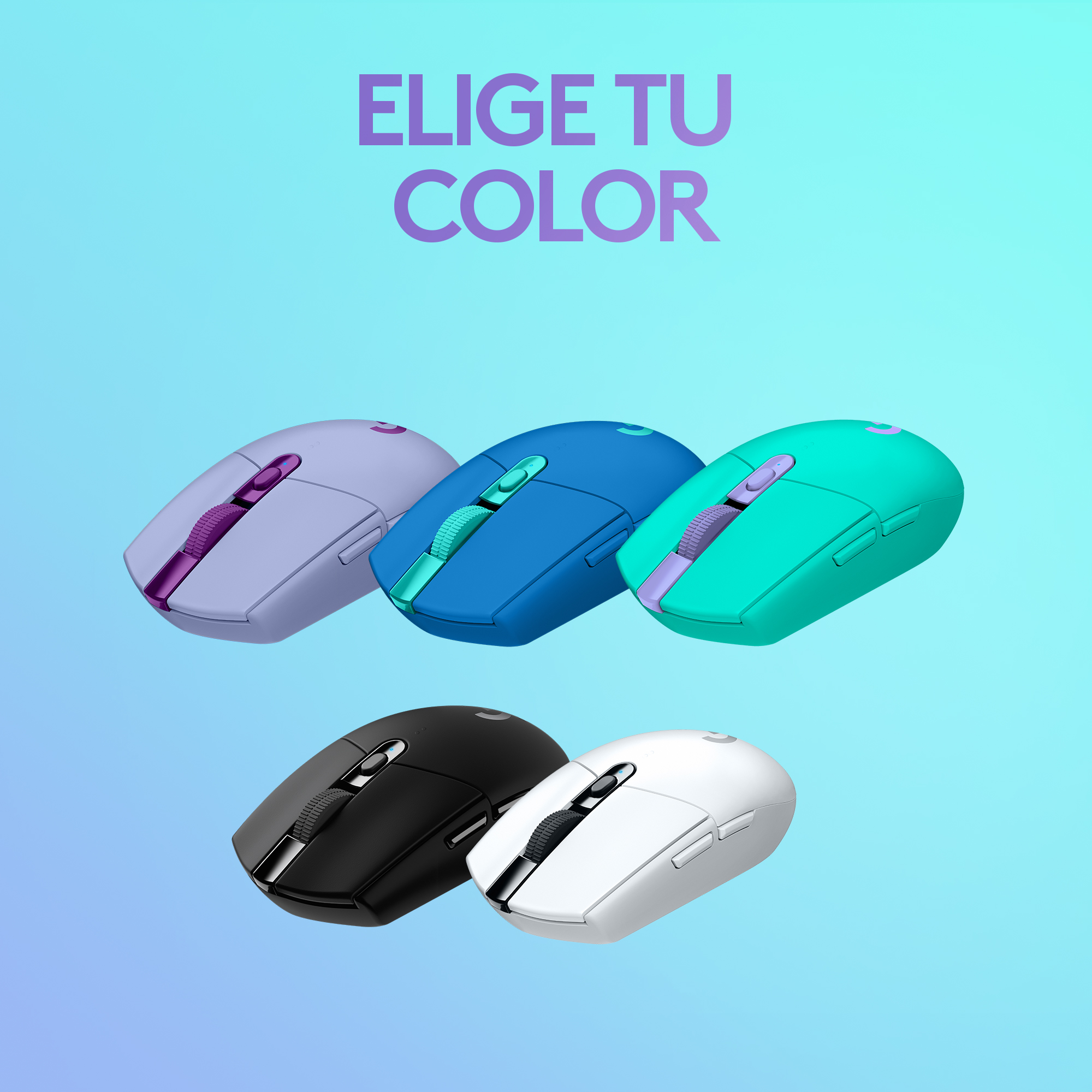Mouse inalámbrico Logitech G305 LIGHTSPEED para gaming Mint - 7