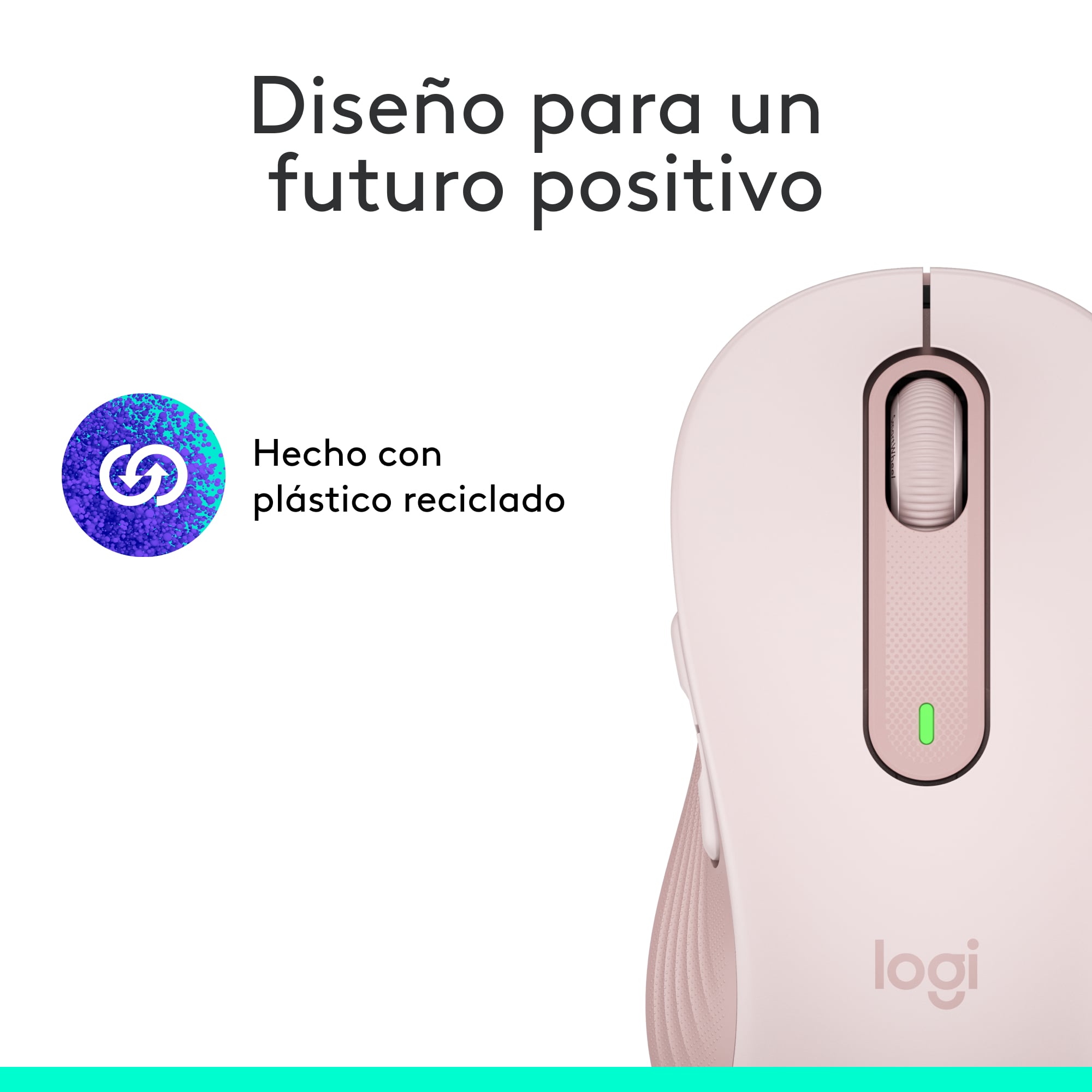 MOUSE INALÁMBRICO LOGITECH BLUETOOTH SIGNATURE M650 SILENT ROSE - 9