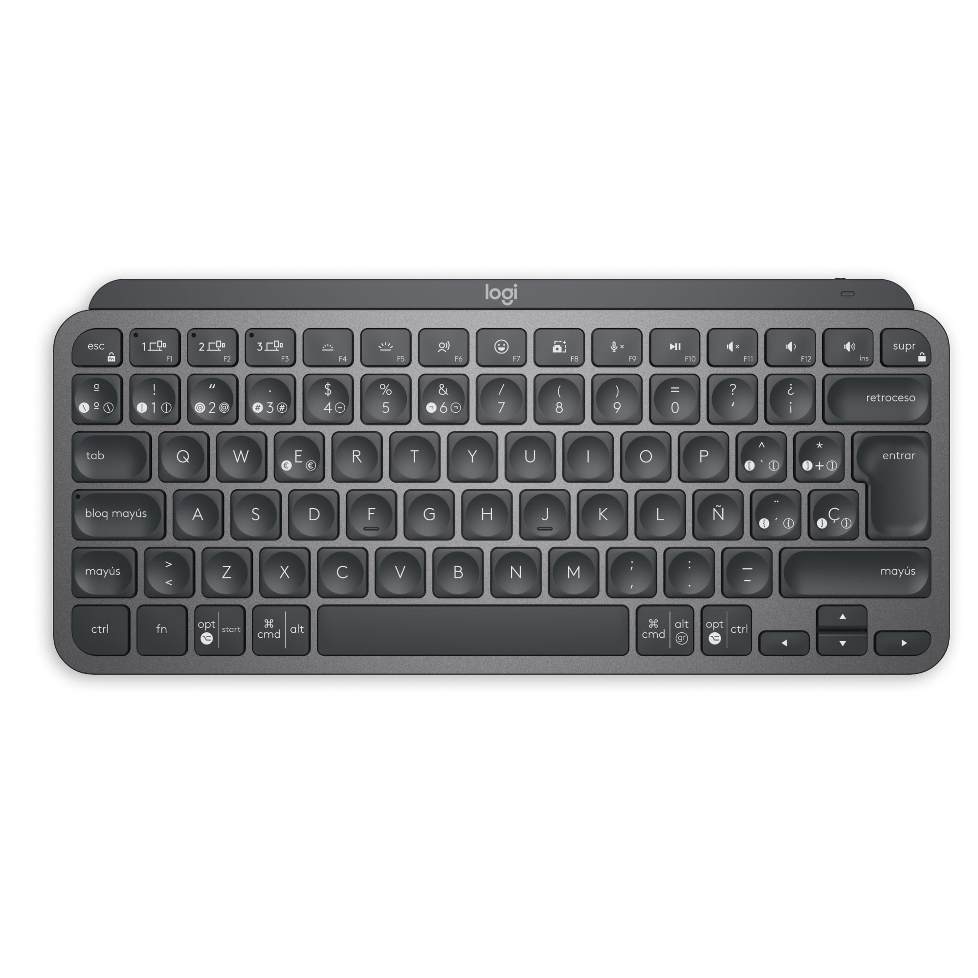 Teclado Inalámbrico Minimalista Logitech MX Keys Mini Negro - 1
