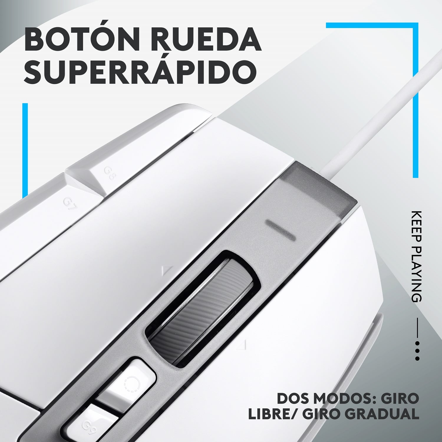 Mouse Logitech G502 X con Cable para juegos Blanco - 2