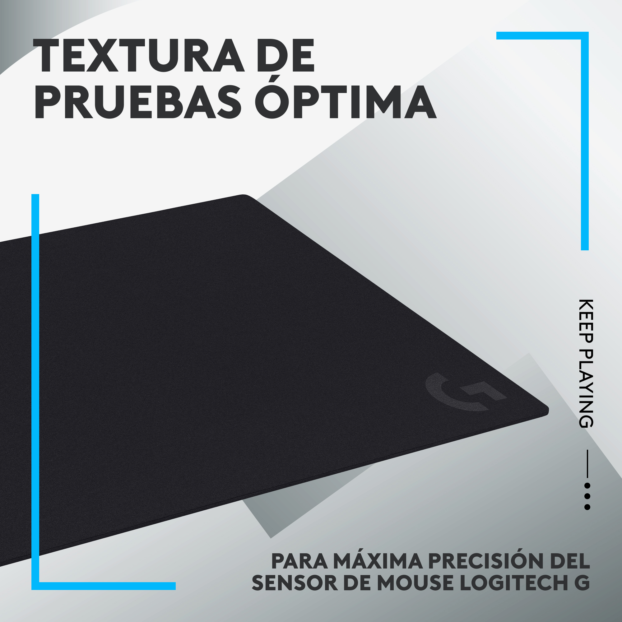 Almohadilla de Tela Grande para Mouse Logitech G640 para Juegos Negro - 3