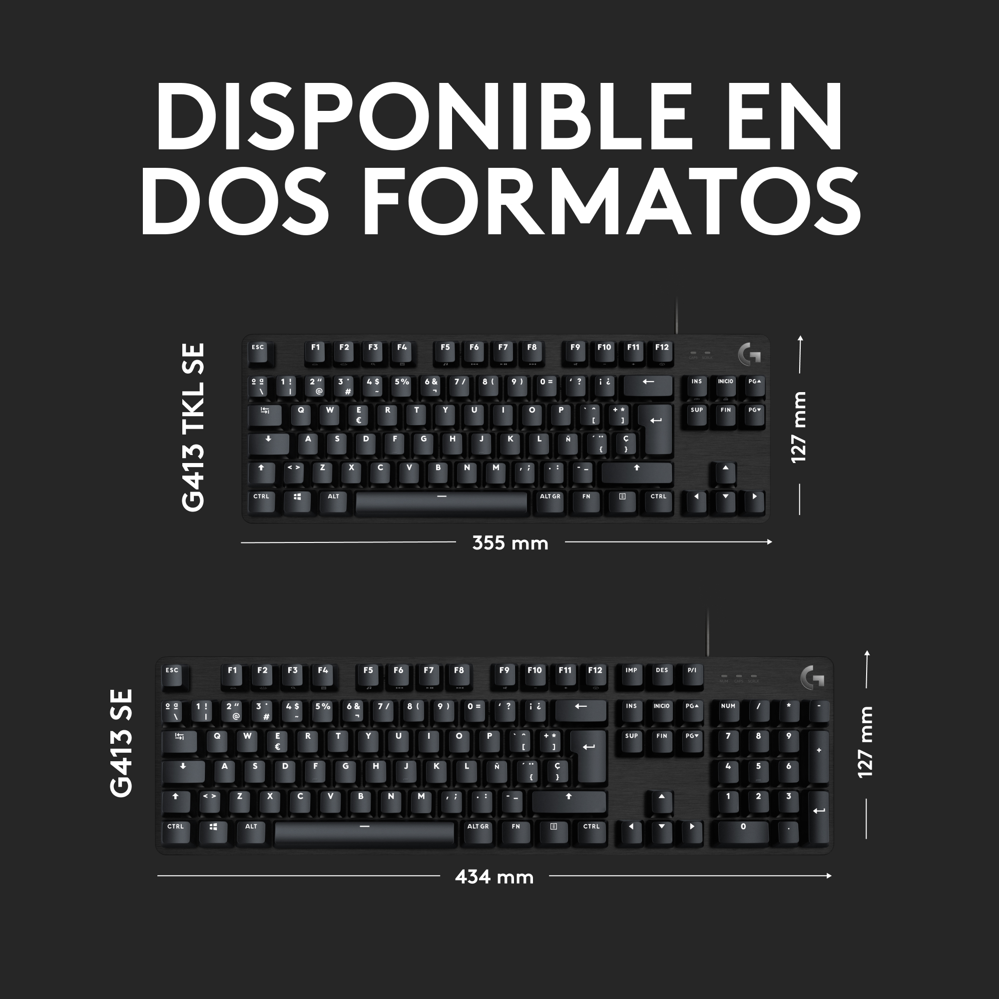 Teclado Mecánico Logitech G413 SE para Juegos Negro - 5