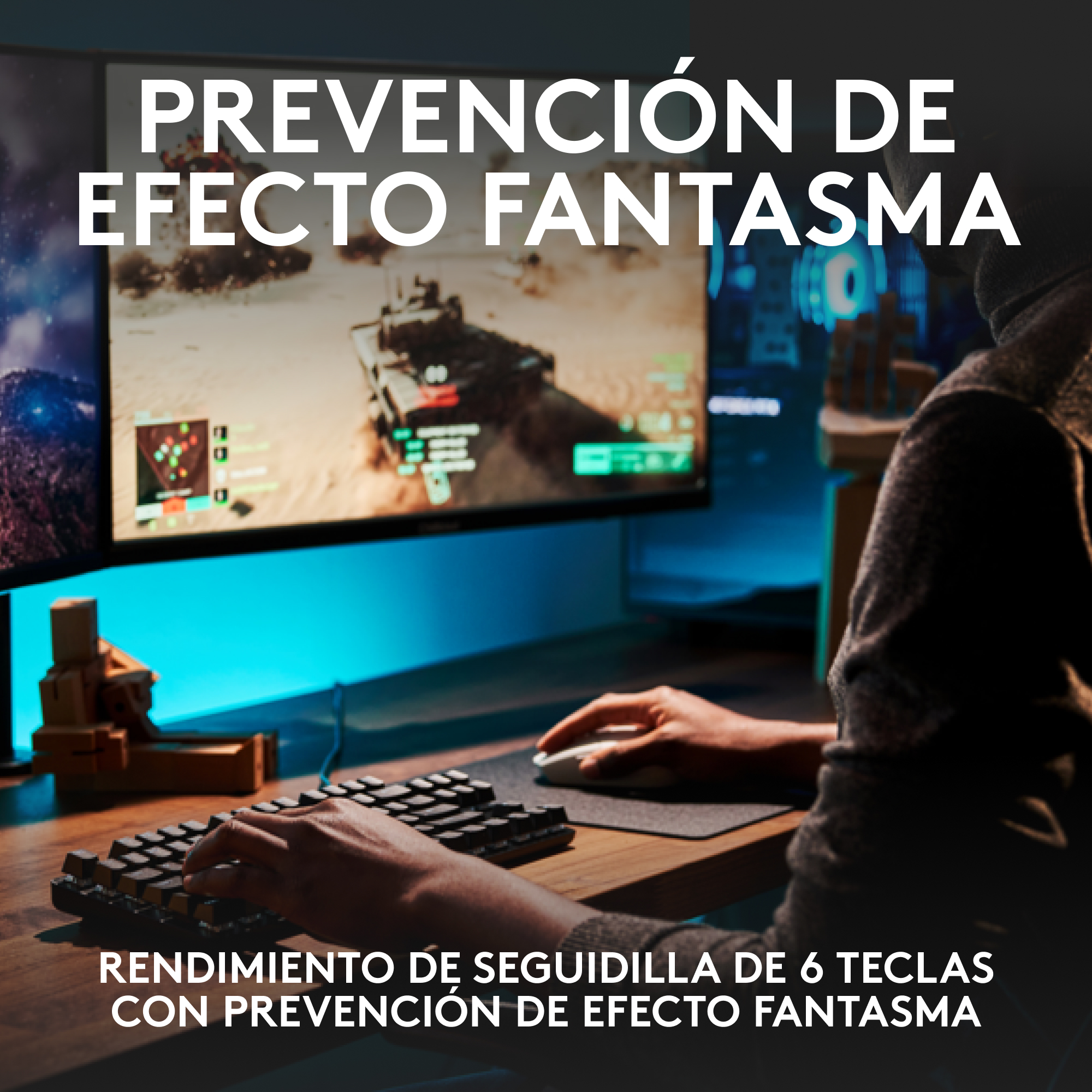 Teclado Mecánico G413 TKL SE para Juegos negro - 4