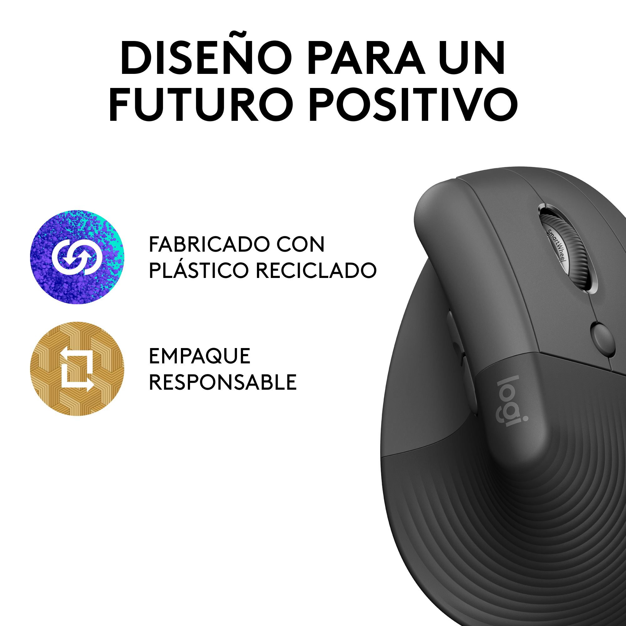 Mouse ergonómico vertical Logitech Lift Negro - 5