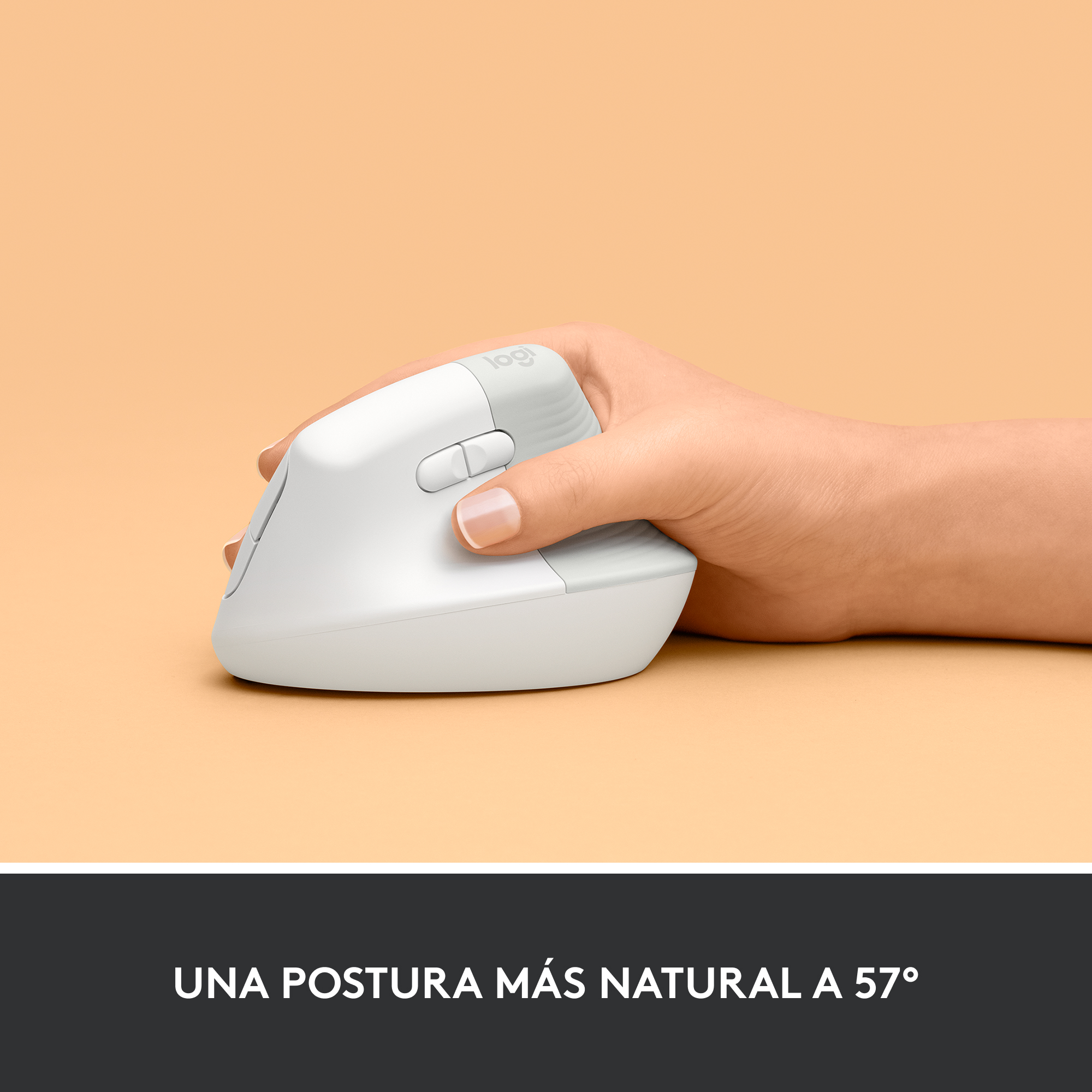 Mouse ergonómico vertical Logitech Lift Blanco - 2