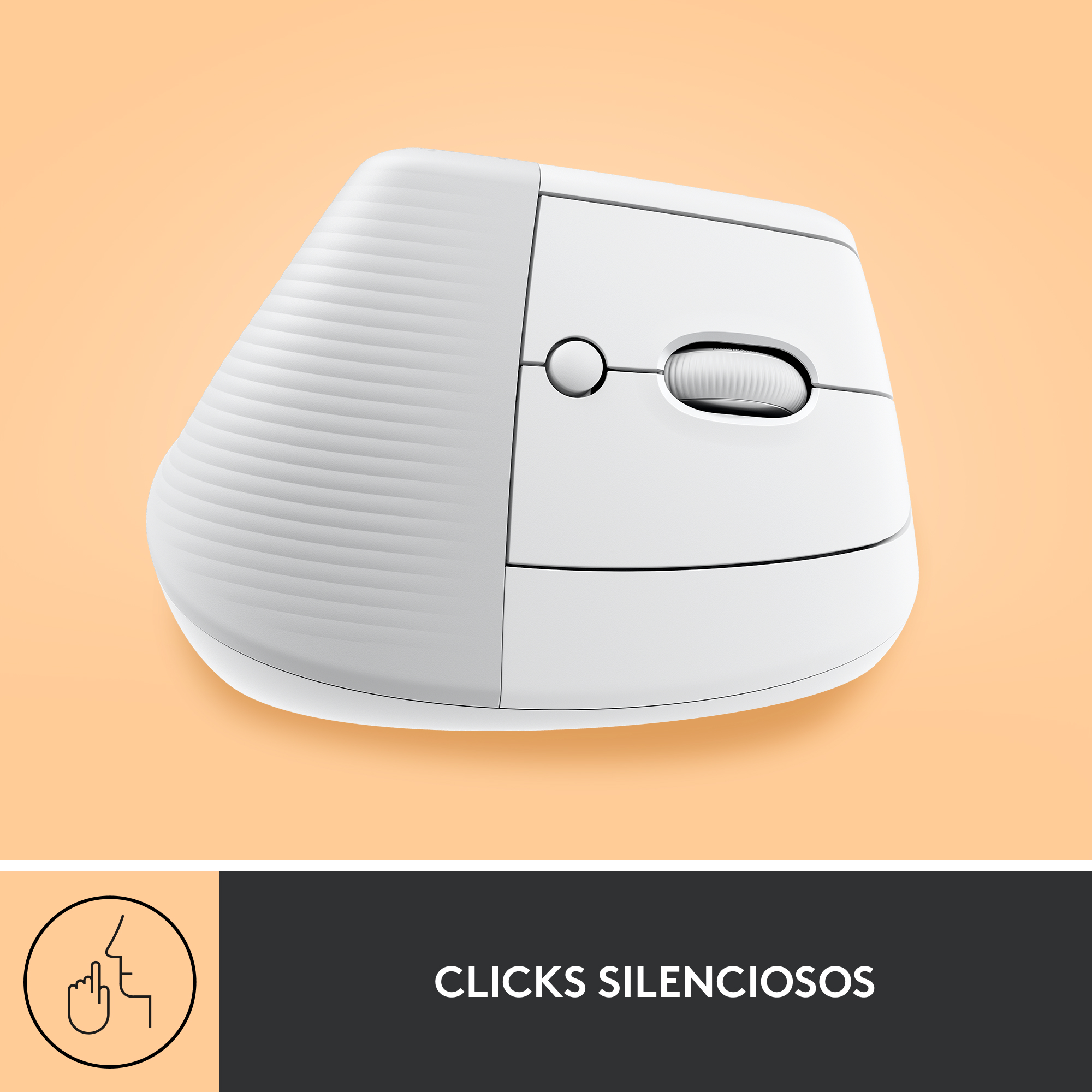 Mouse ergonómico vertical Logitech Lift Blanco - 6