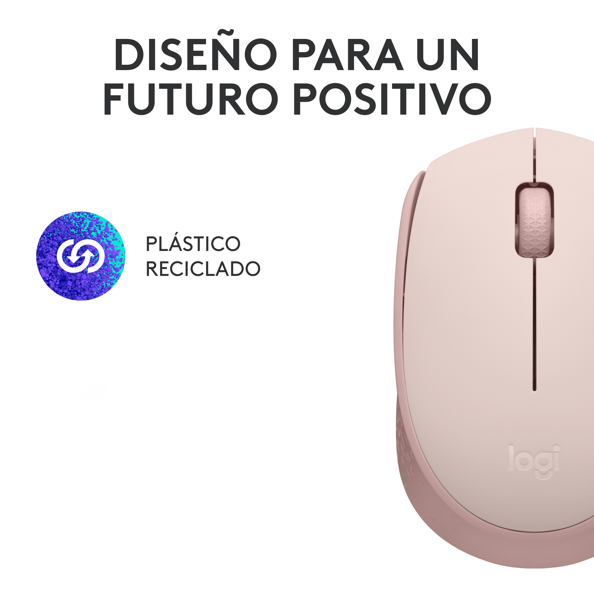 MOUSE INALÁMBRICO LOGITECH M170 ROSE - 8
