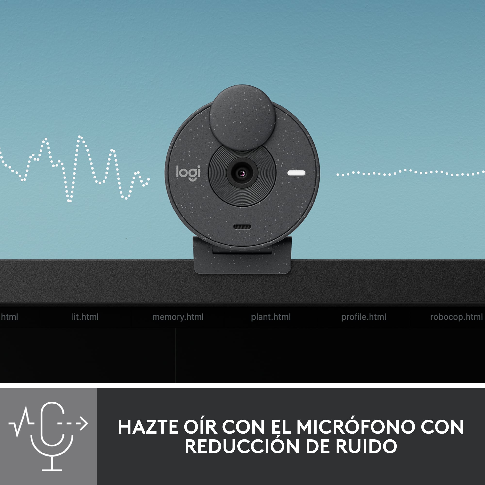 Cámara web Logitech Brio 300 Full HD Negro - 3