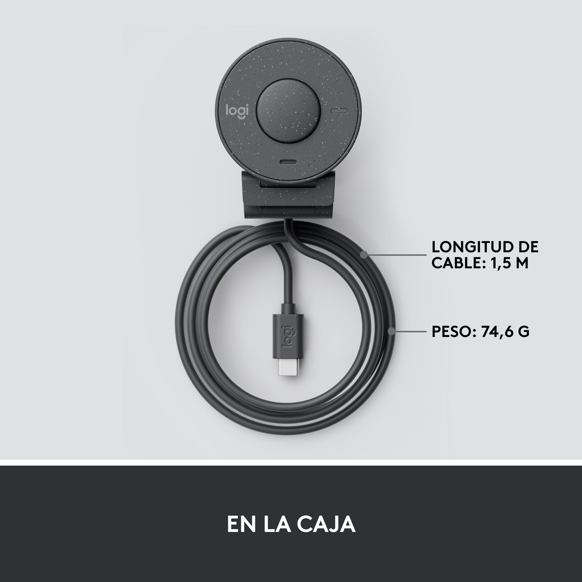 Cámara web Logitech Brio 300 Full HD Negro - 8